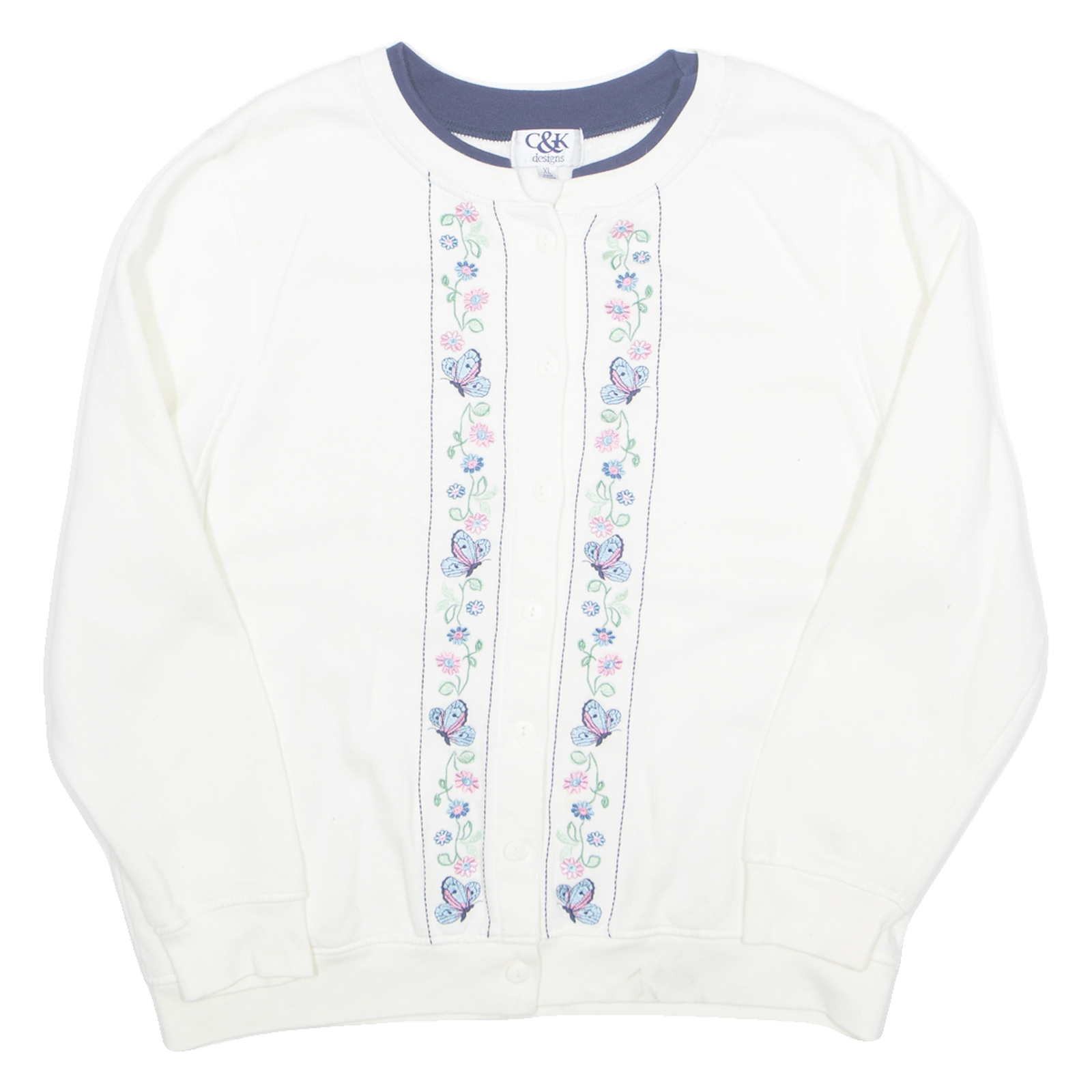 Buy C&K Button Up Womens Sweatshirt White Button Neck 90s XL Refurbished - $27.29 C&K Button Up Womens Sweatshirt White Button Neck 90s XL Refurbished - N/A refurbished available on Cerqular