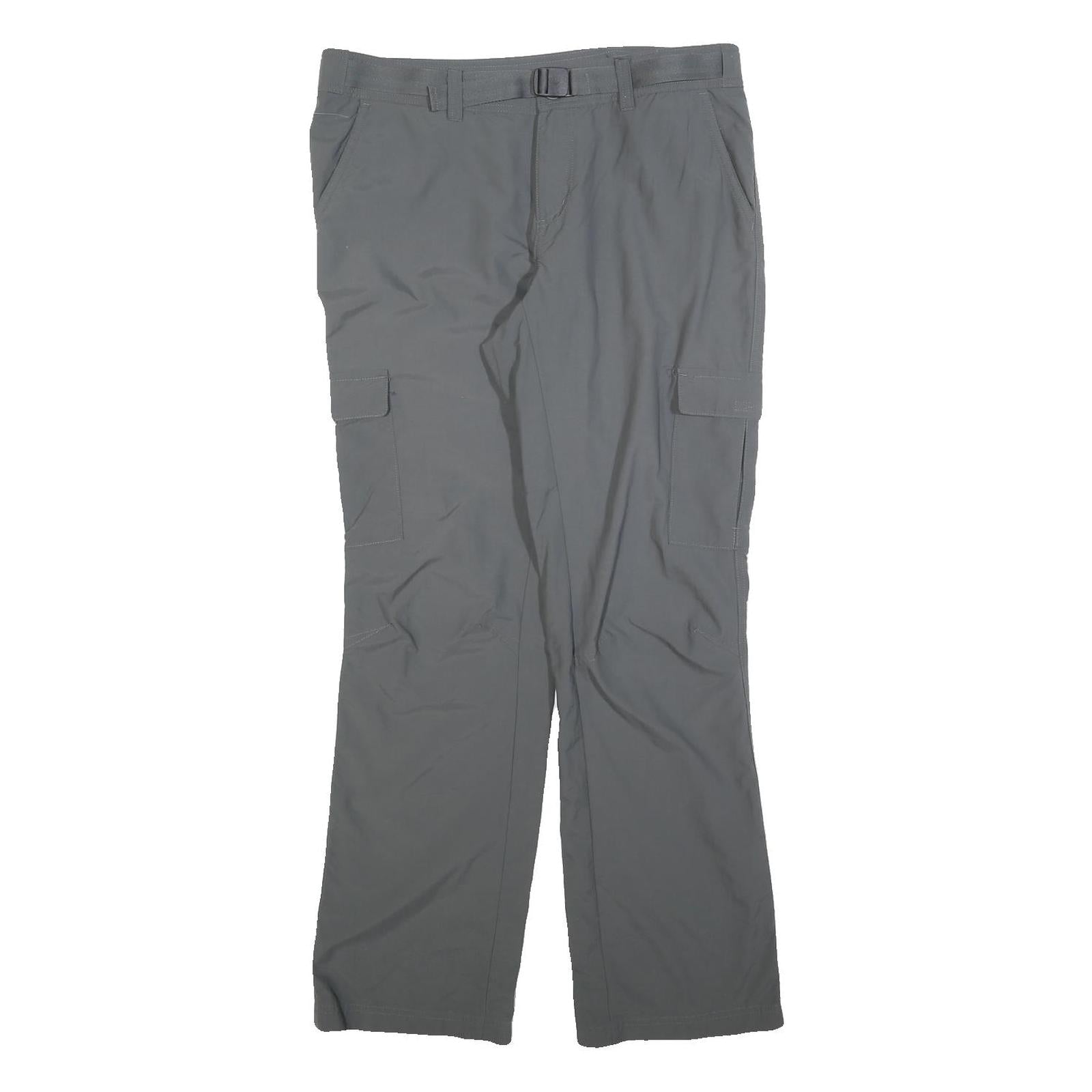 COLUMBIA Womens Polyester Blend Grey Regular Cargo Trousers W32 L32 Outdoor Zip Refurbished - N/A refurbished available on Cerqular