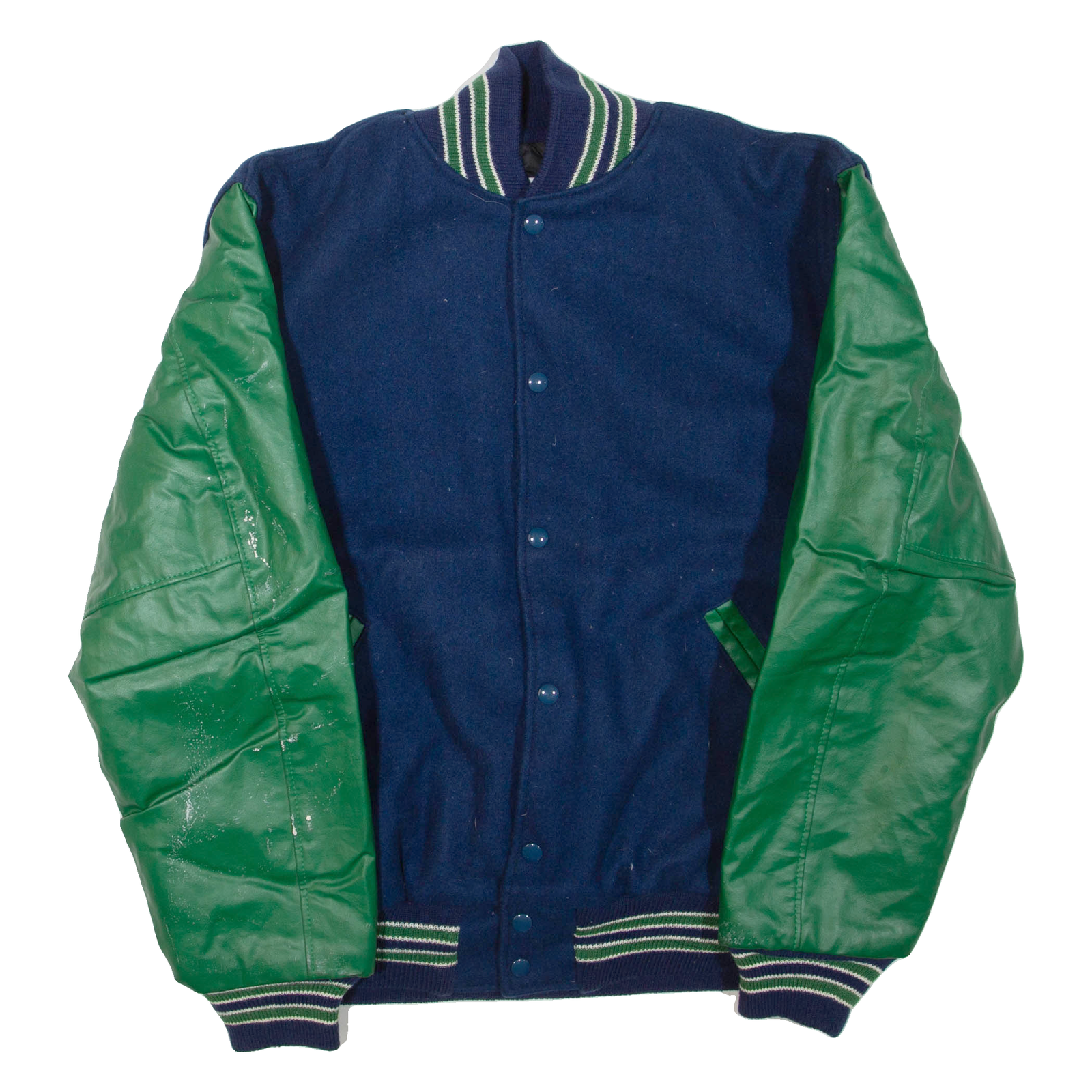 Mens Jacket Blue Wool Colourblock L Refurbished - N/A refurbished available on Cerqular