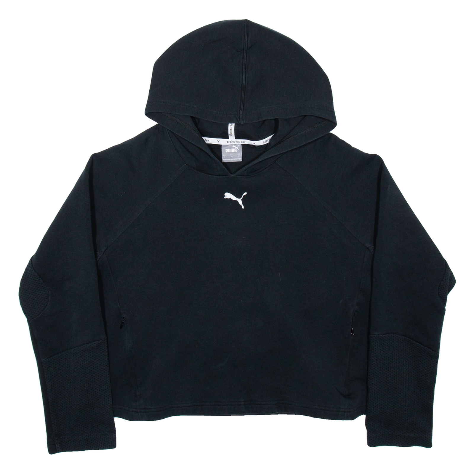 PUMA Cropped Womens Black Hoodie XL Refurbished - N/A refurbished available on Cerqular