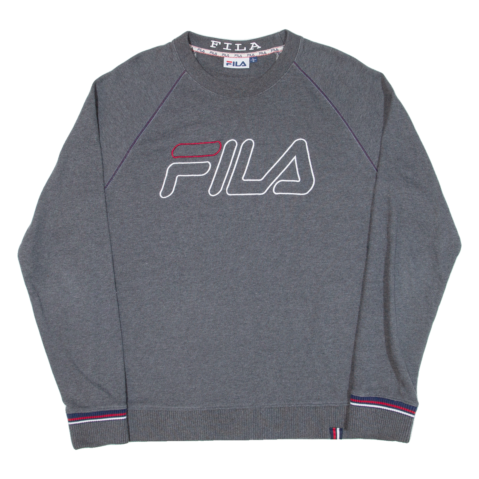FILA Mens Sweatshirt Grey L Refurbished - N/A refurbished available on Cerqular