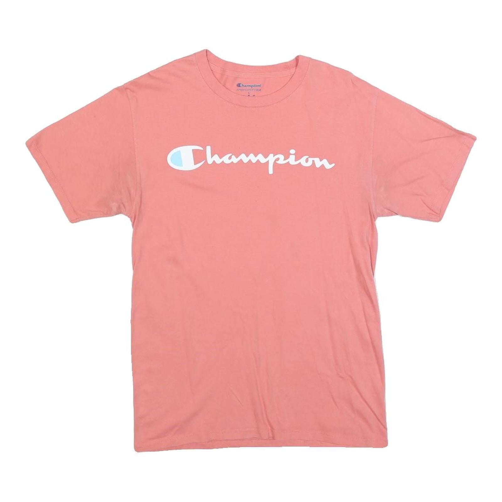 Buy CHAMPION Womens Pink Cotton Blend Logo Graphic T-Shirt S Short Sleeve Crew Neck Refurbished - $18.19 CHAMPION Womens Pink Cotton Blend Logo Graphic T-Shirt S Short Sleeve Crew Neck Refurbished - N/A refurbished available on Cerqular