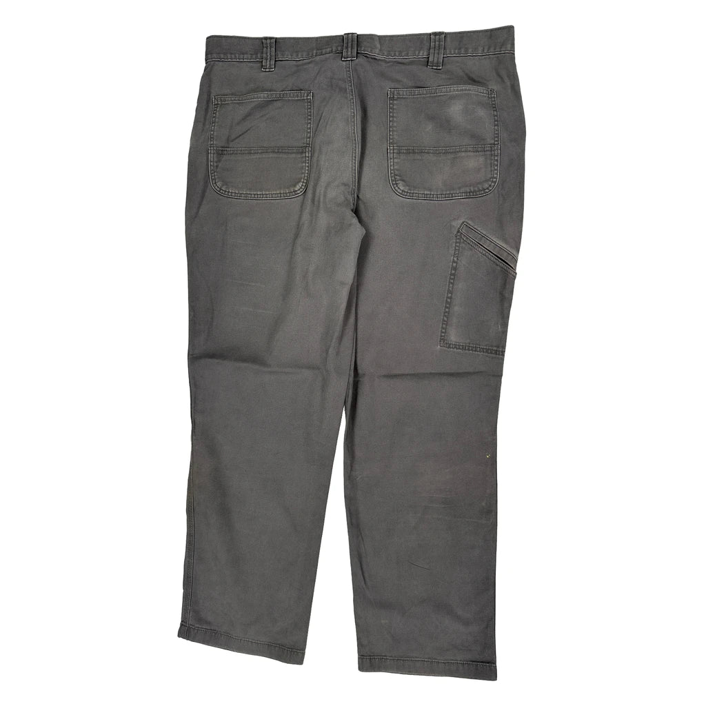 Carhartt Carpenter Trousers - 40W 32L Grey Cotton Refurbished - Thrifted (note: this is a term often used to describe second- refurbished available on Cerqular