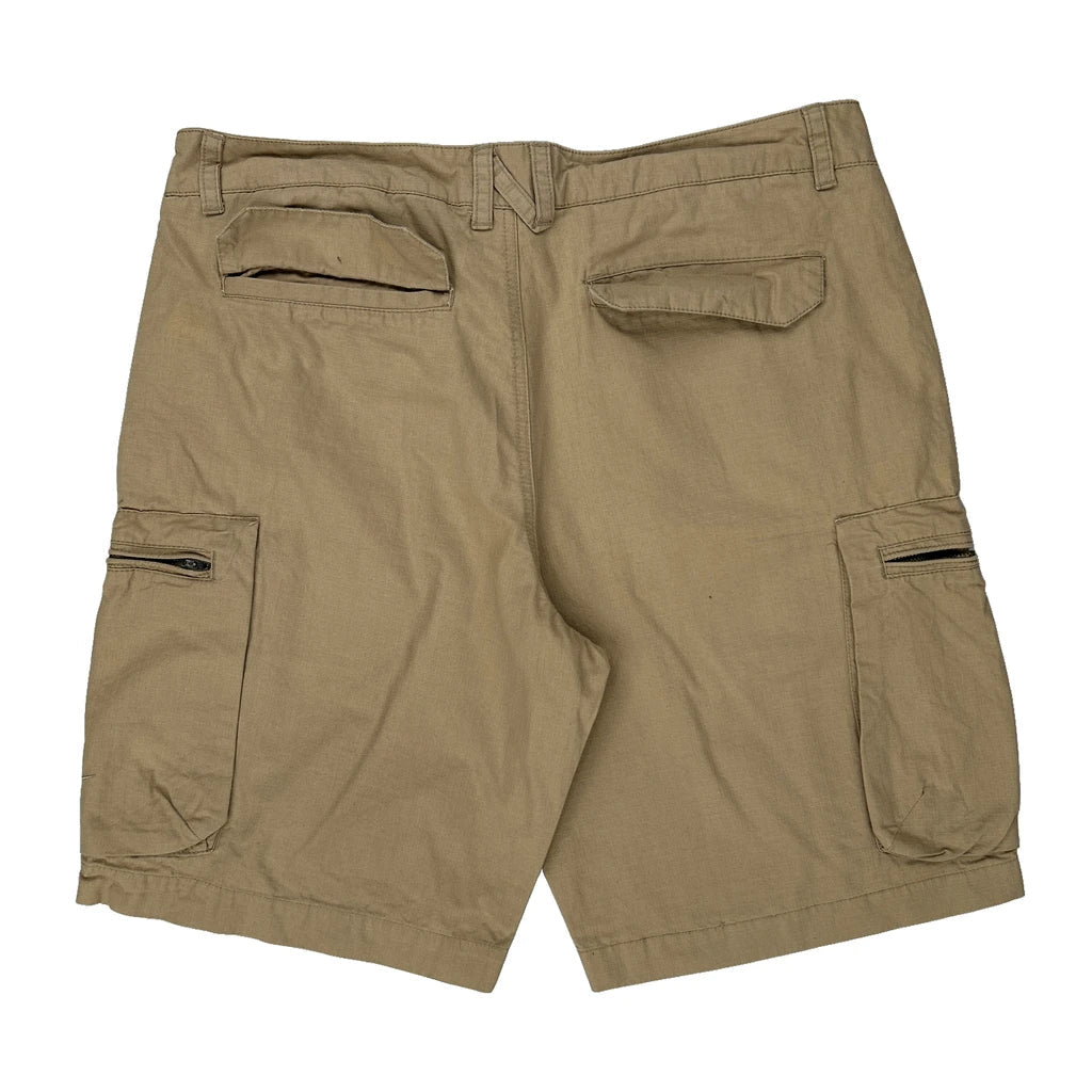Nike Cargo Shorts - 35W 9L Khaki Cotton Refurbished - Thrifted (note: this is a term often used to describe second- refurbished available on Cerqular