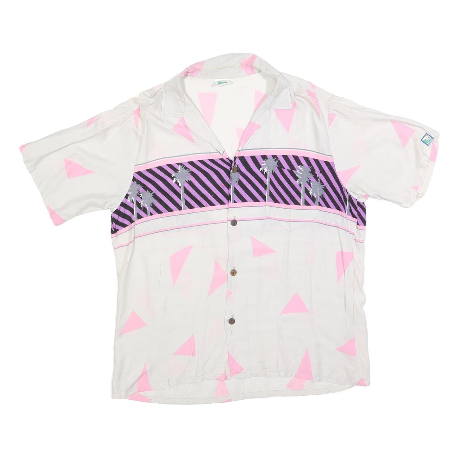 Buy OFF SHORE Mens White & Pink Abstract Rayon Shirt L Lightweight Summer Casual Refurbished - $16.89 OFF SHORE Mens White & Pink Abstract Rayon Shirt L Lightweight Summer Casual Refurbished - N/A refurbished available on Cerqular