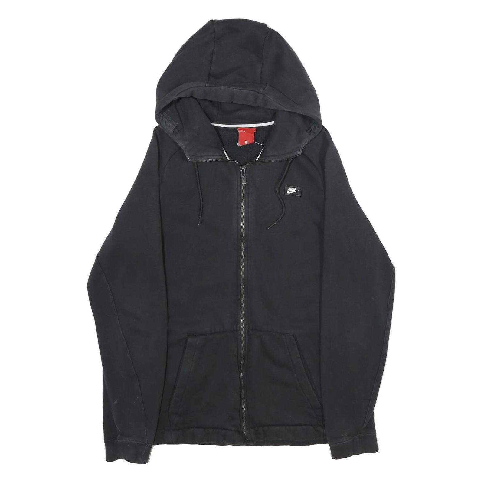 NIKE Mens Black Hoodie S Cotton Blend Full Zip Casual Sportswear Refurbished - N/A refurbished available on Cerqular