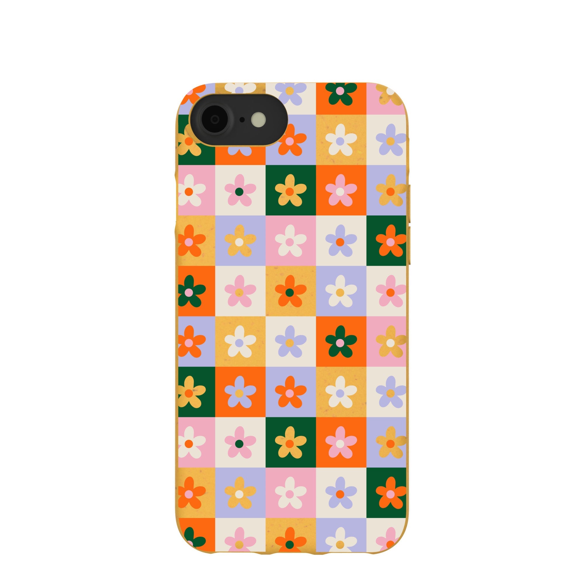 Honey Flower Tiles iPhone 6/6s/7/8/SE Case Refurbished - Pela Case refurbished available on Cerqular