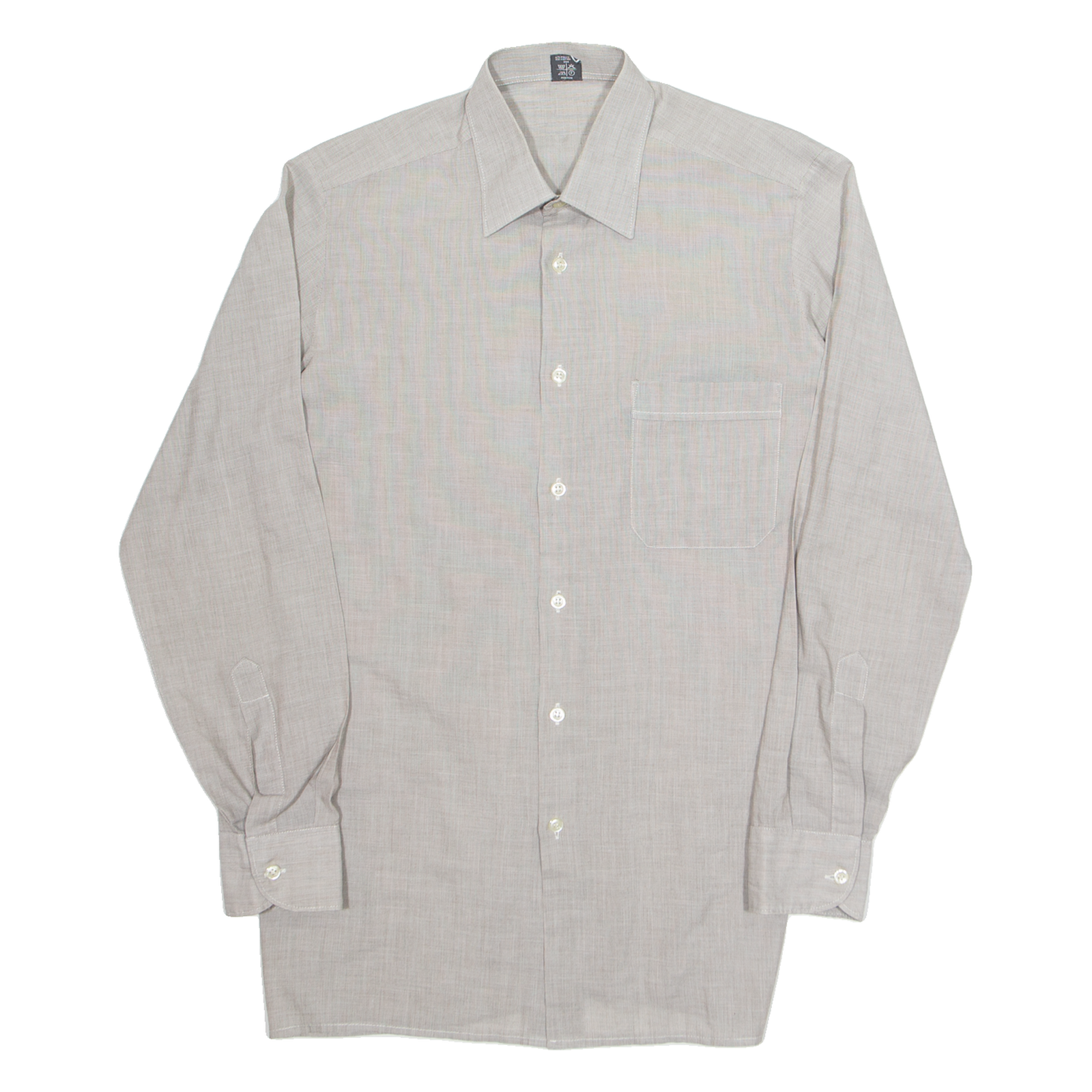 METZGER Mens Plain Shirt Grey Long Sleeve S Refurbished - N/A refurbished available on Cerqular