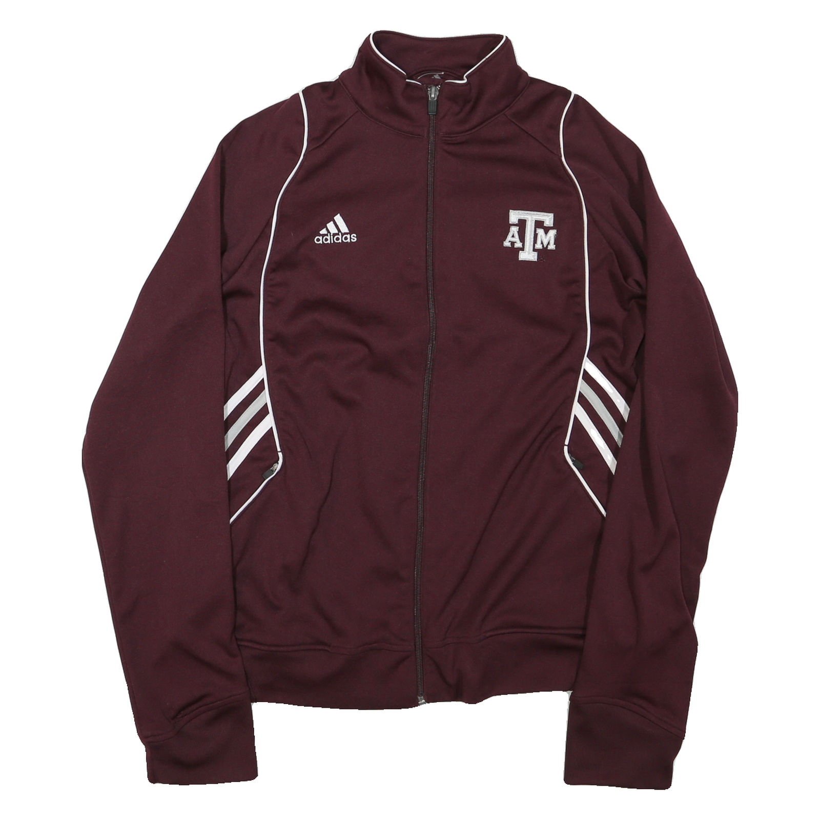 ADIDAS Womens Maroon & White Texas A&M Jacket L Polyester Soccer Sportswear Refurbished - N/A refurbished available on Cerqular