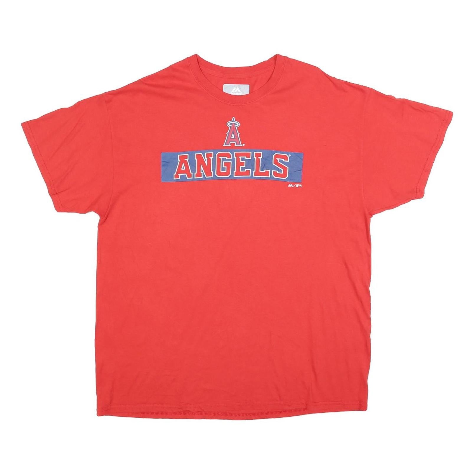 Buy MAJESTIC Mens Red Angels Graphic T-Shirt XL Short Sleeve Crew Neck Casual Refurbished - $19.49 MAJESTIC Mens Red Angels Graphic T-Shirt XL Short Sleeve Crew Neck Casual Refurbished - N/A refurbished available on Cerqular