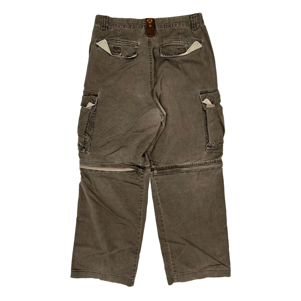 47 Cargo Cargo Trousers - 31W 32L Brown Cotton Refurbished - Thrifted (note: this is a term often used to describe second- refurbished available on Cerqular