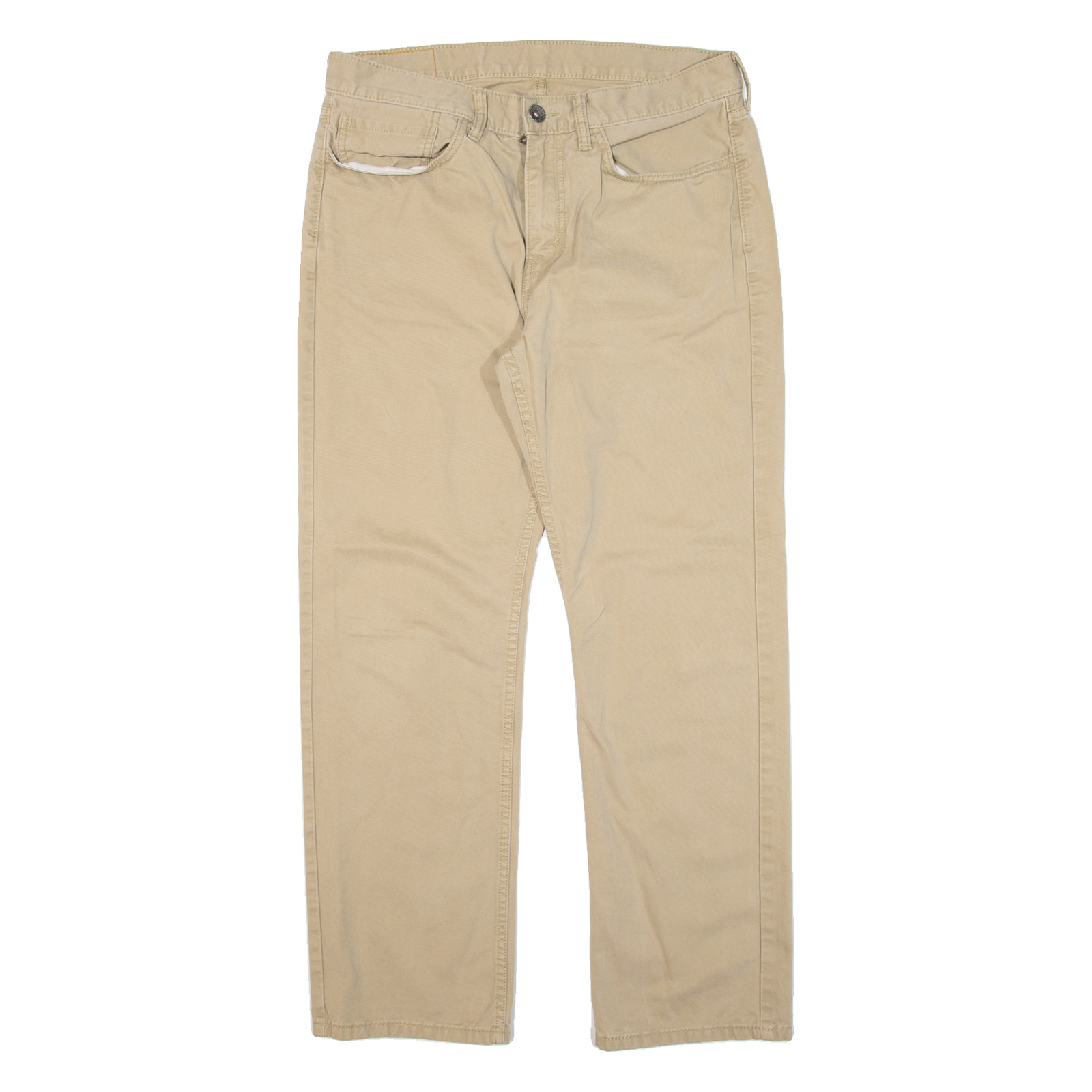 LEVI'S 514 Womens Trousers Beige Classic Straight W34 L30 Refurbished - N/A refurbished available on Cerqular