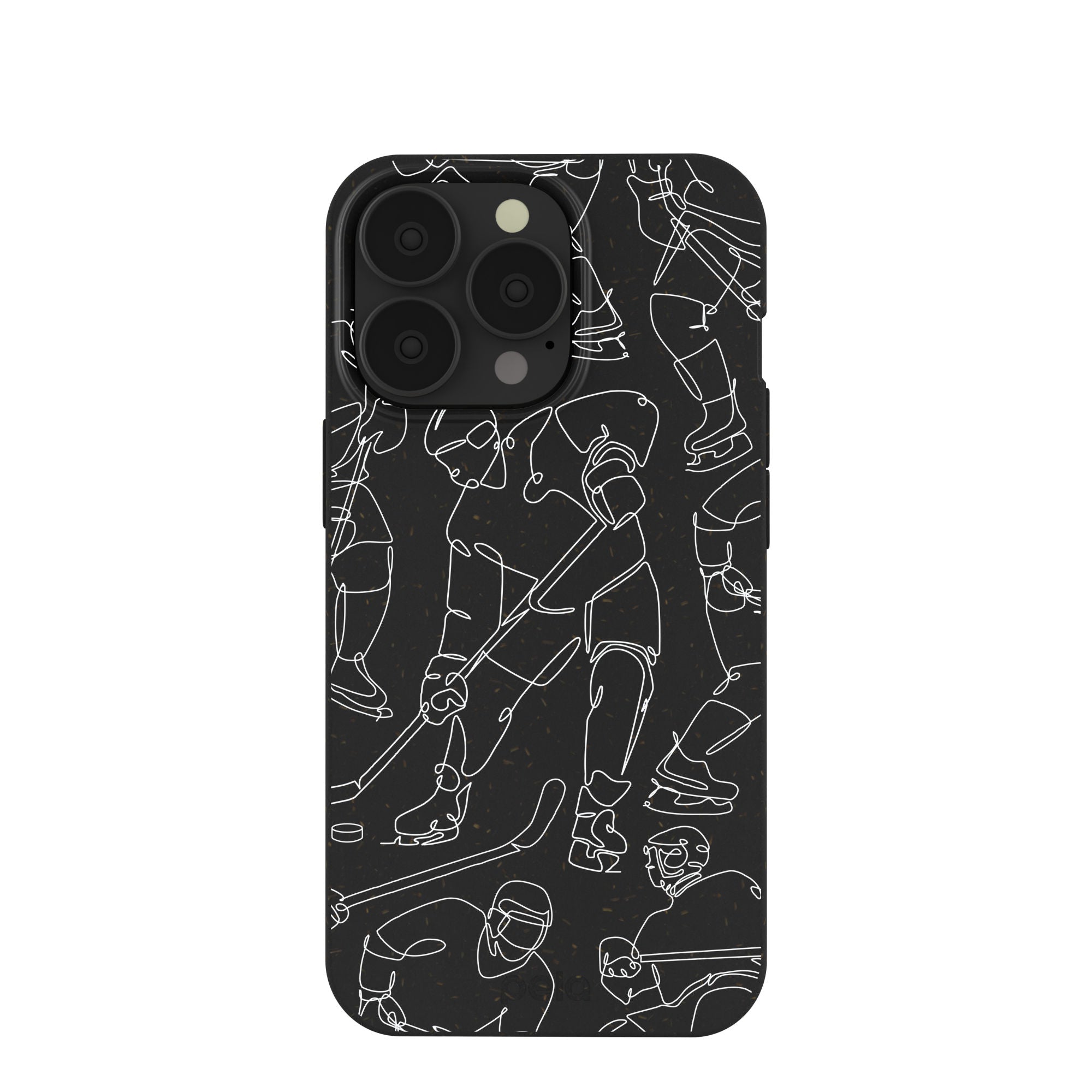 Black Play Sketch iPhone 13 Pro Case Refurbished - Pela Case refurbished available on Cerqular