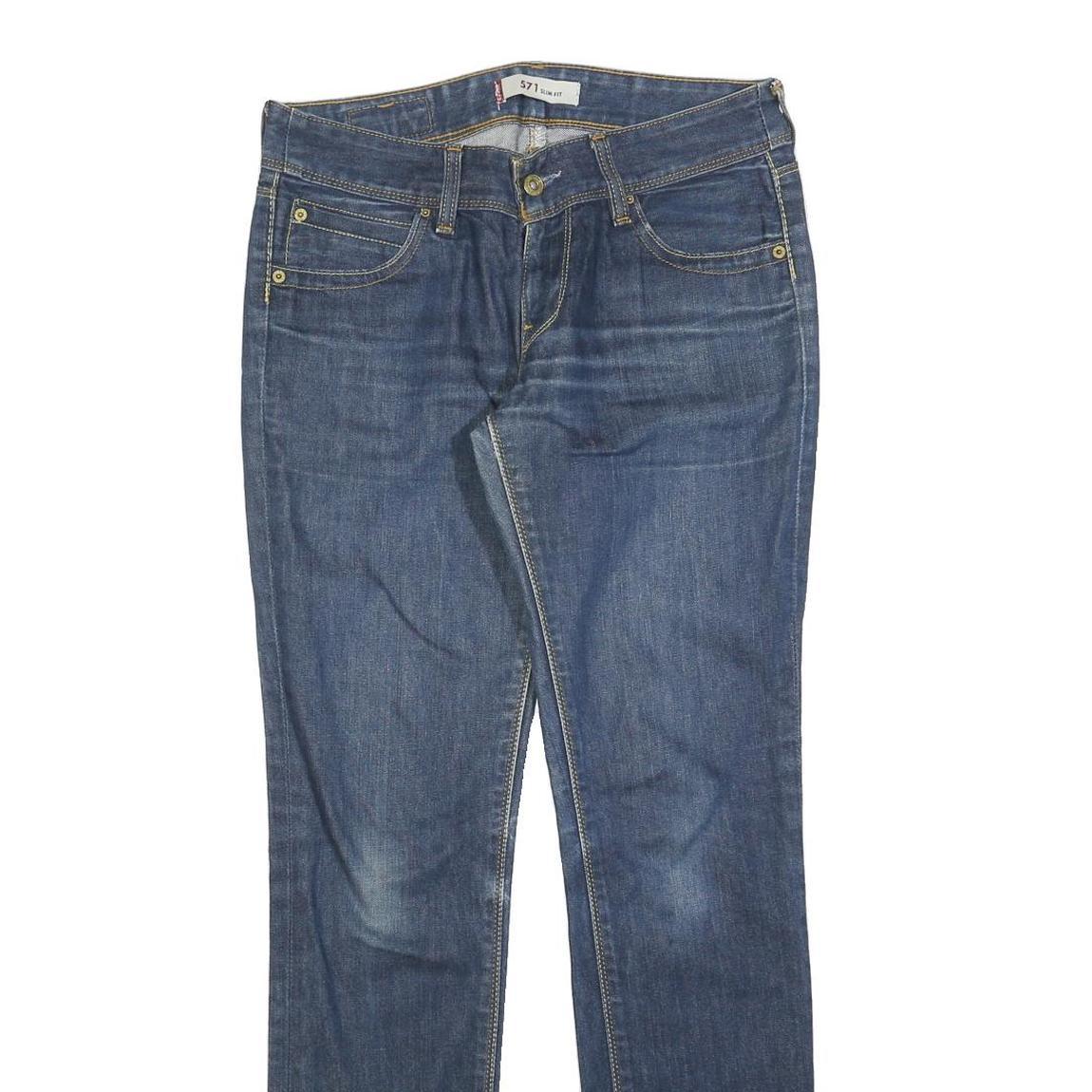 LEVI'S 517 Straight Womens Jeans Blue Regular Straight Denim Medium W30 L32 Refurbished - N/A refurbished available on Cerqular