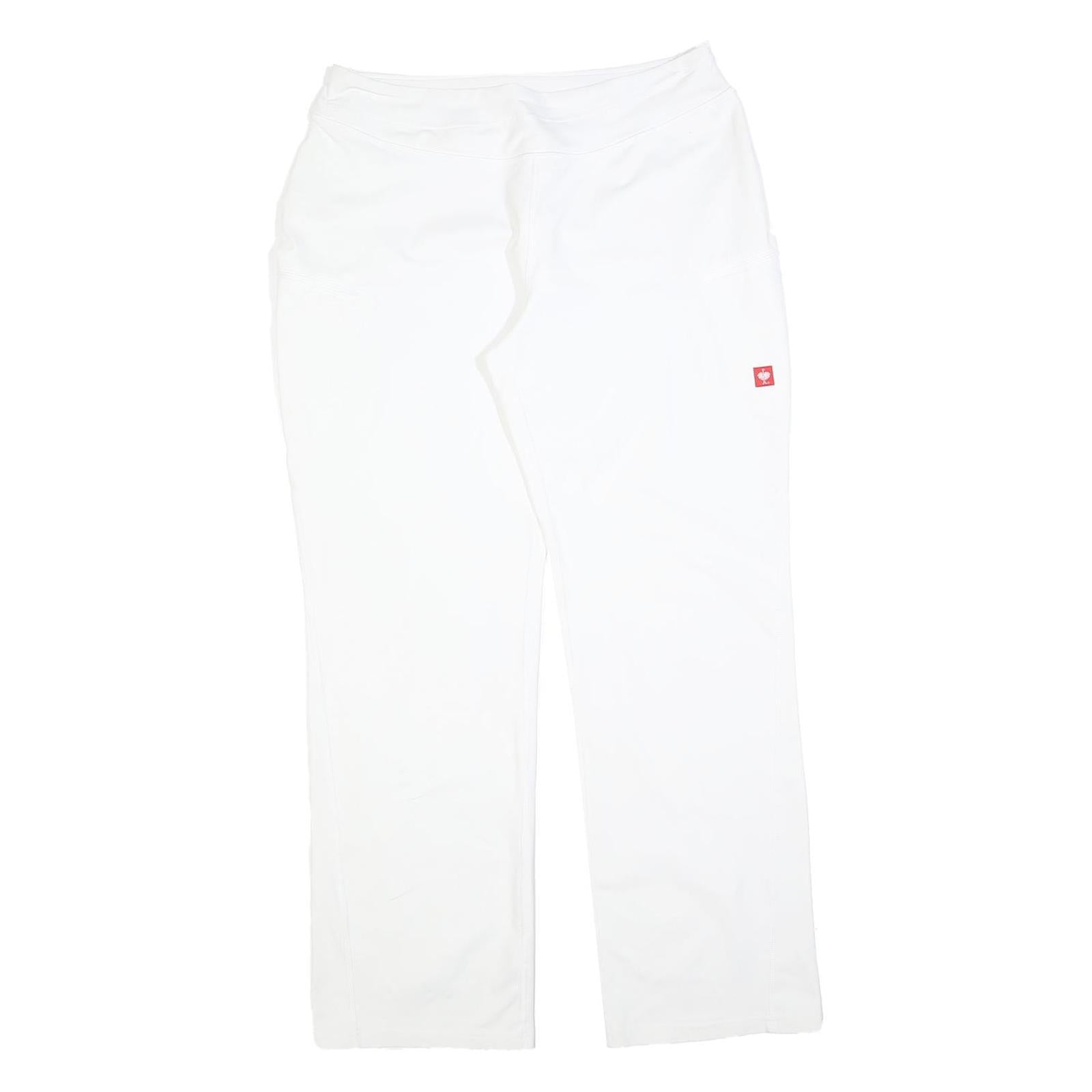 ENGELBERT STRAUSS Womens Joggers White L W34 L32 Relaxed Straight Fit Refurbished - N/A refurbished available on Cerqular