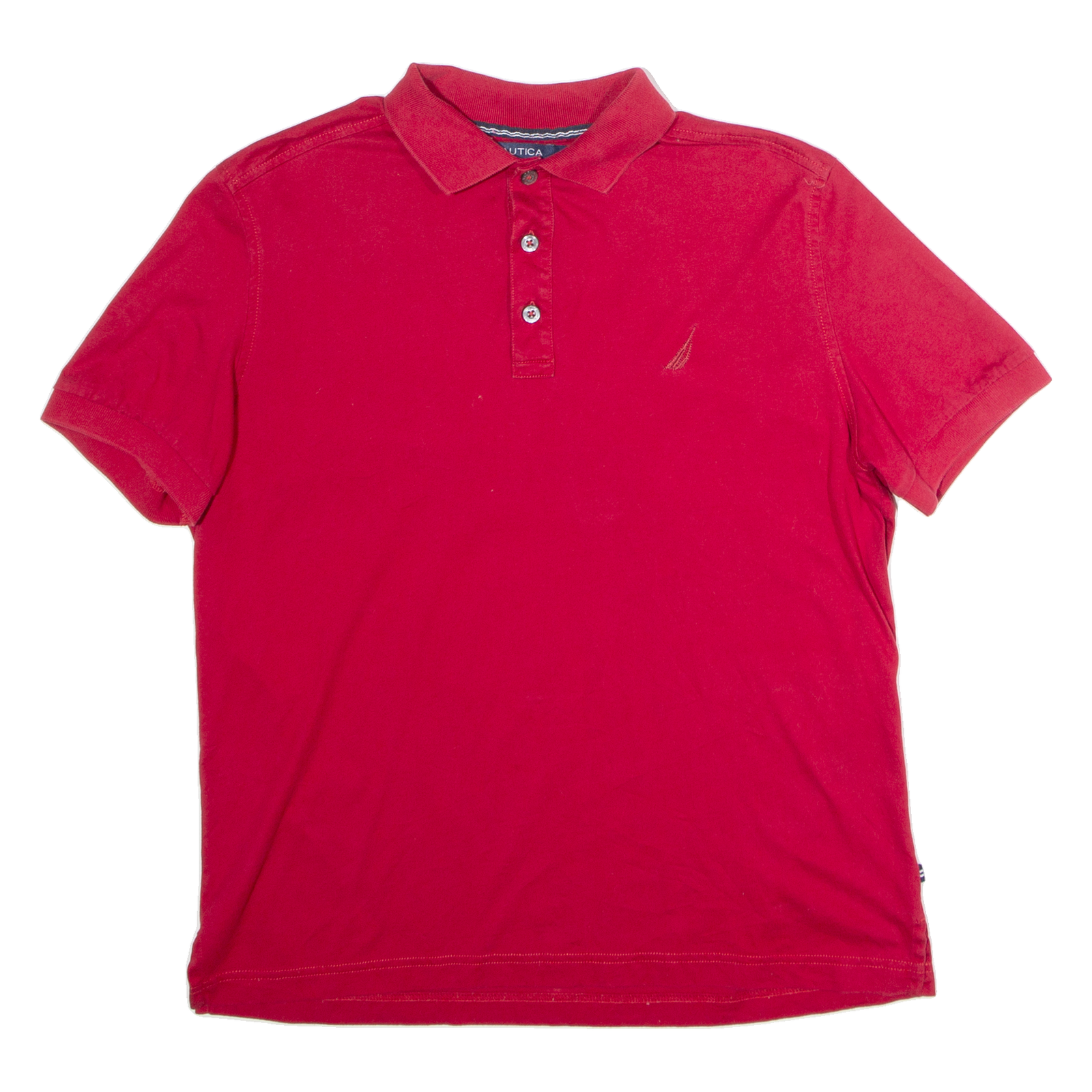 NAUTICA Mens Polo Shirt Red L Refurbished - N/A refurbished available on Cerqular