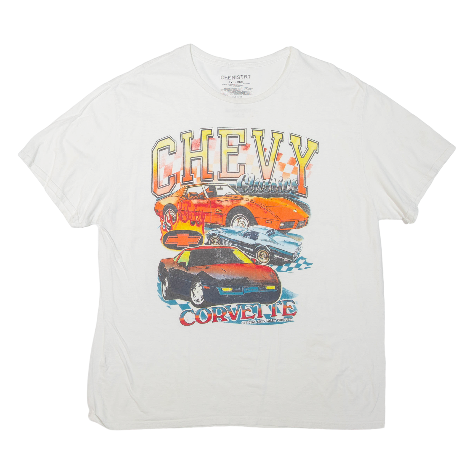 Buy CHEMISTRY Corvette Mens T-Shirt White 2XL Refurbished - $25.99 CHEMISTRY Corvette Mens T-Shirt White 2XL Refurbished - N/A refurbished available on Cerqular