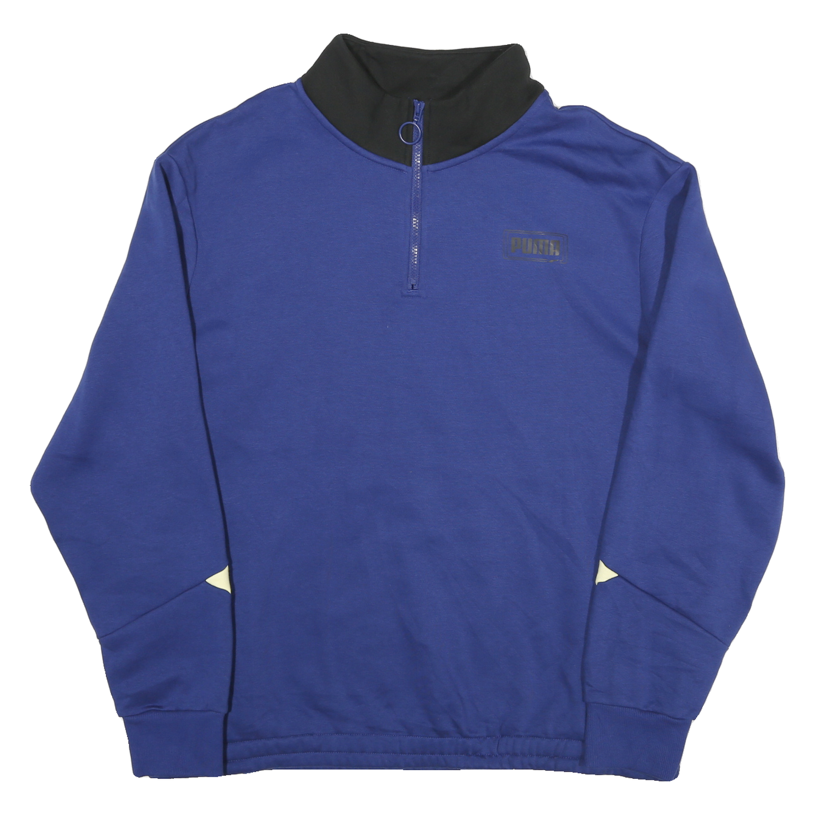 Buy PUMA Mens Blue & Black Cotton Blend Sweatshirt 2XL Quarter Zip Pullover Refurbished - $29.89 PUMA Mens Blue & Black Cotton Blend Sweatshirt 2XL Quarter Zip Pullover Refurbished - N/A refurbished available on Cerqular
