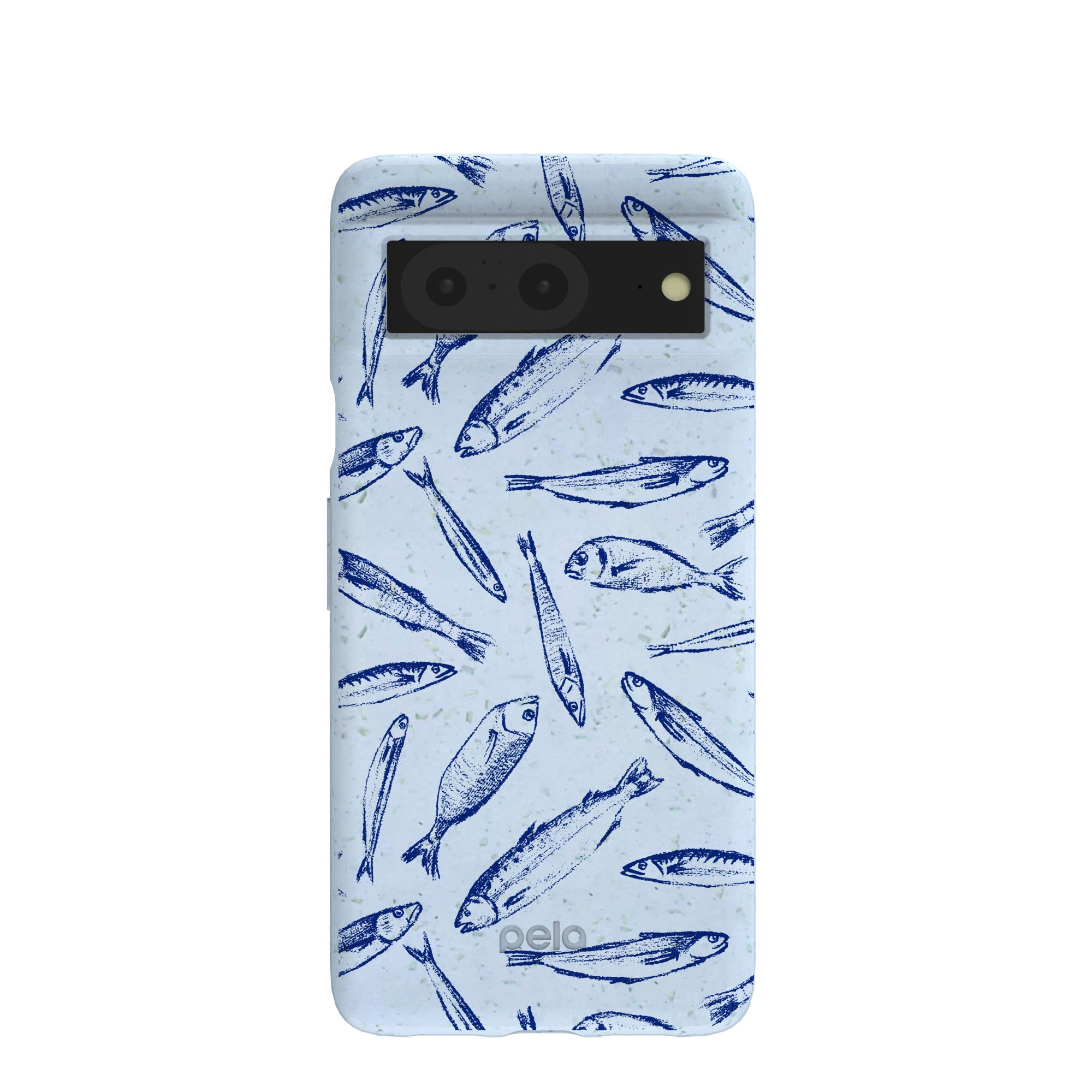 Powder Blue Fishery Google Pixel 8 Case Refurbished - Pela Case refurbished available on Cerqular