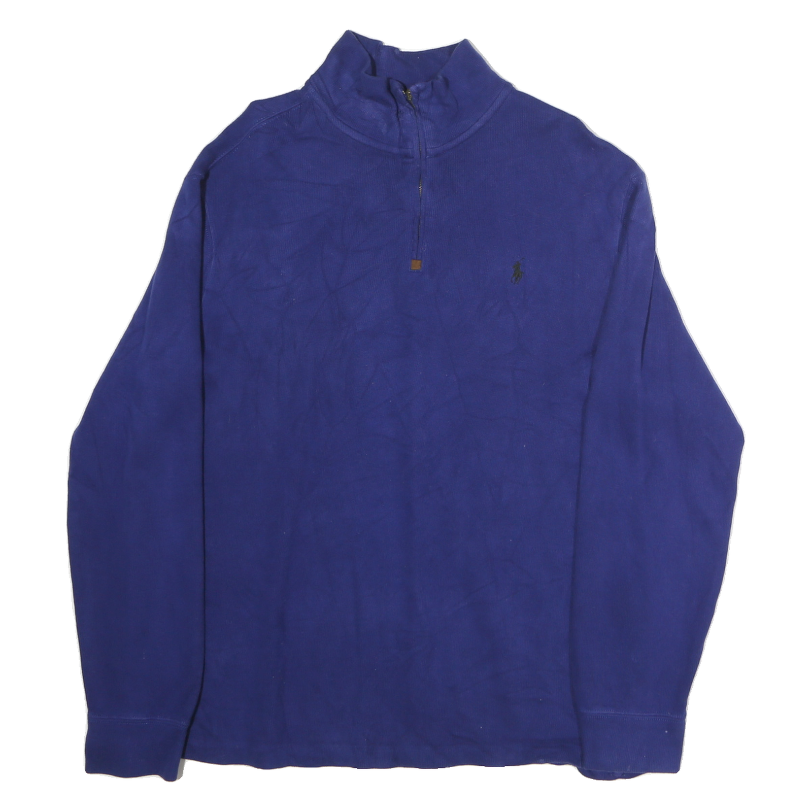 POLO RALPH LAUREN Mens Blue Cotton Pullover Jumper Crew Neck M Classic Fit Refurbished - N/A refurbished available on Cerqular