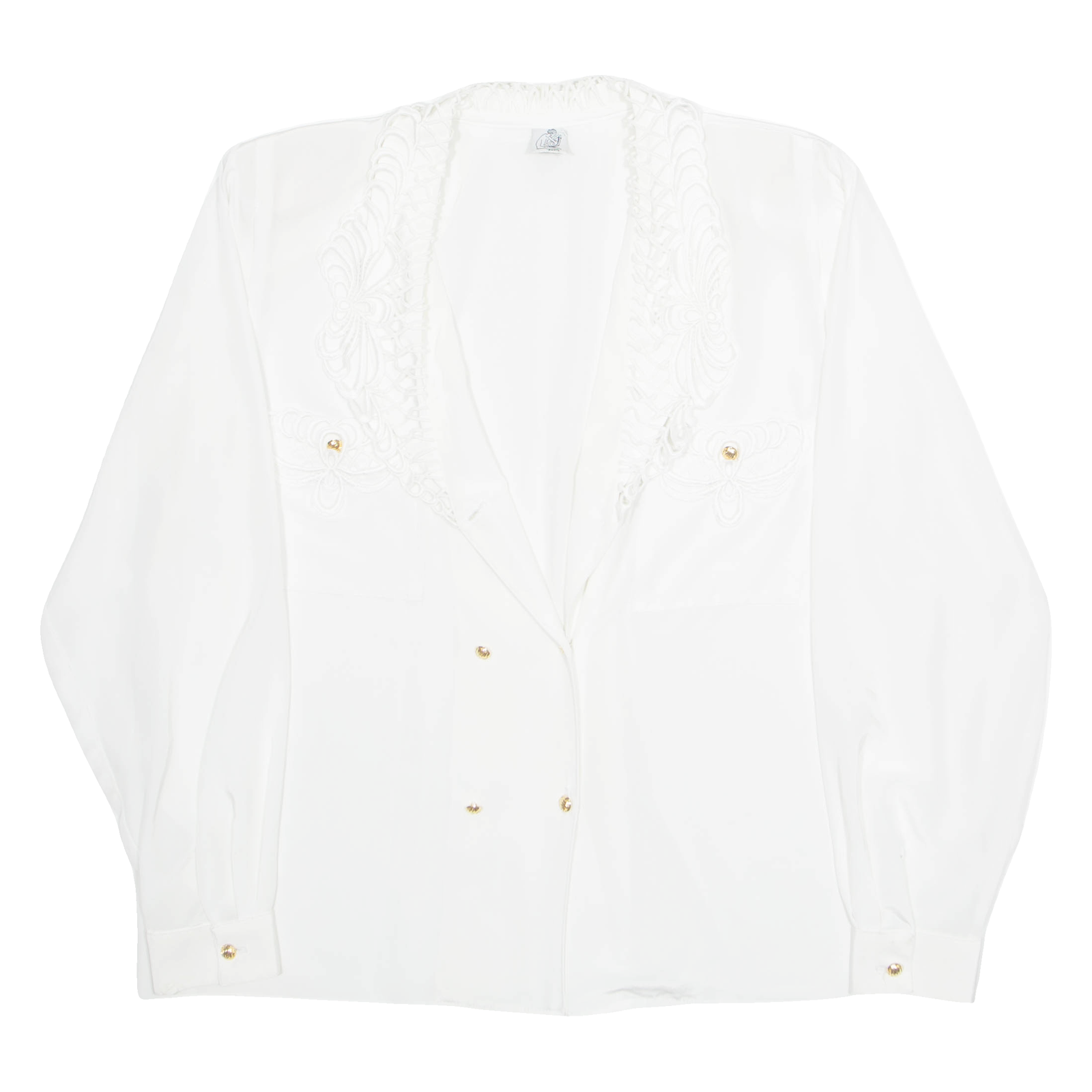Womens Blouse White Long Sleeve XL Refurbished - N/A refurbished available on Cerqular