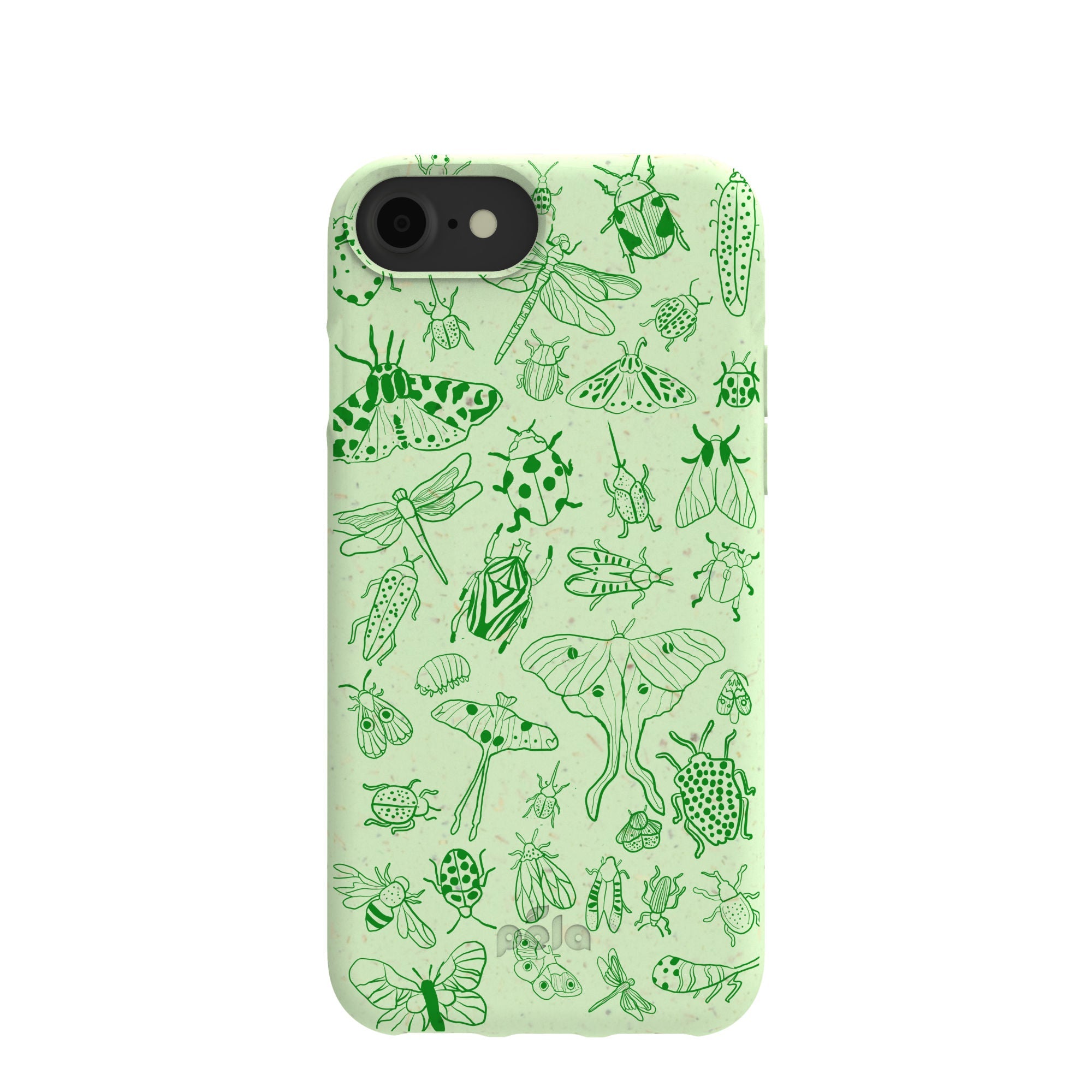 Sage Green Linear Entomology iPhone 6/6s/7/8/SE Case Refurbished - Pela Case refurbished available on Cerqular