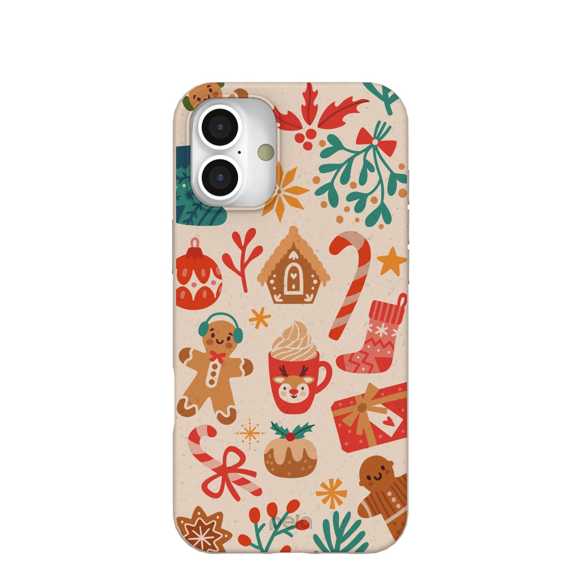 Seashell Festive AF iPhone 16 Plus Case Refurbished - Pela Case refurbished available on Cerqular