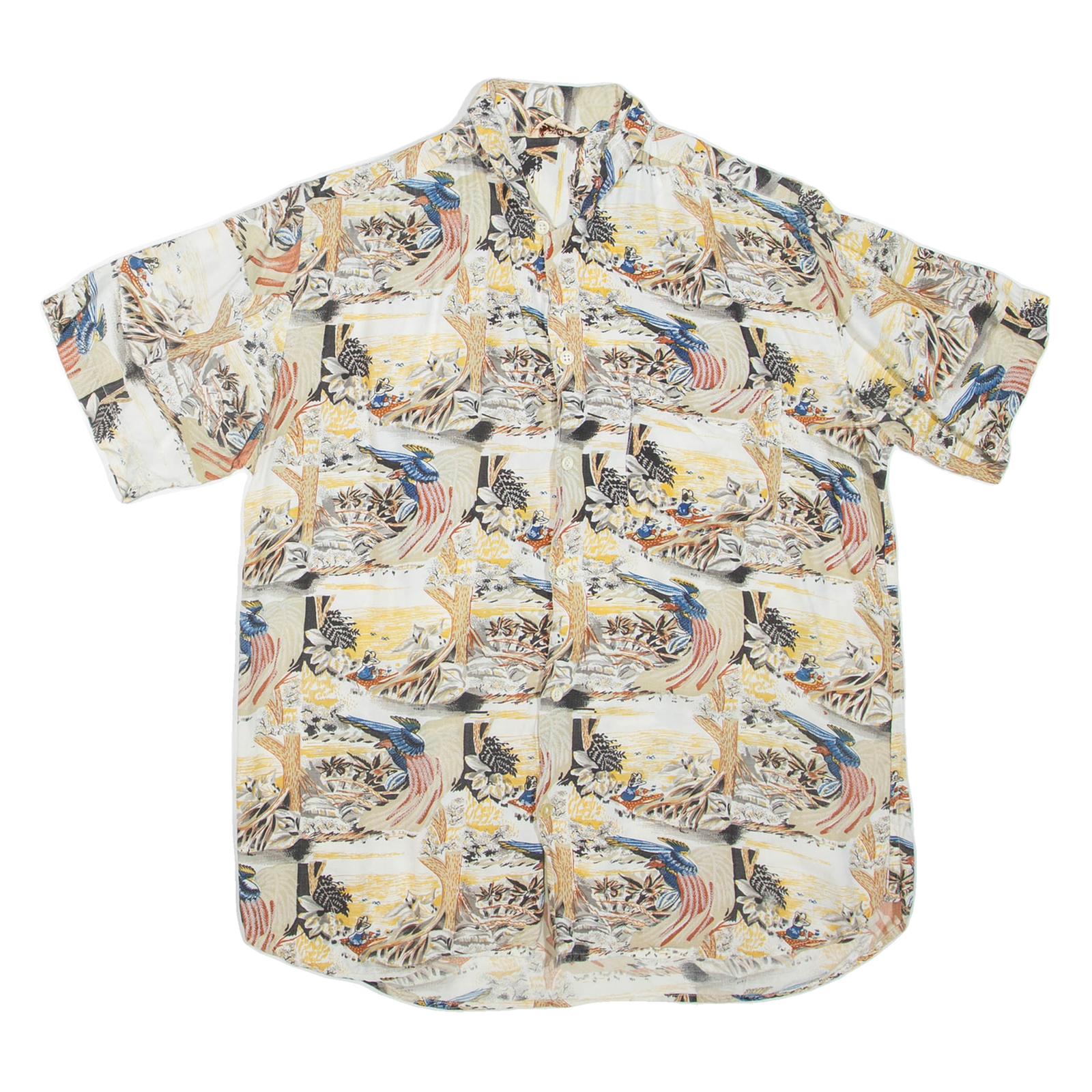 Buy Mens Shirt Beige Crazy Pattern S Refurbished - $18.19 Mens Shirt Beige Crazy Pattern S Refurbished - N/A refurbished available on Cerqular