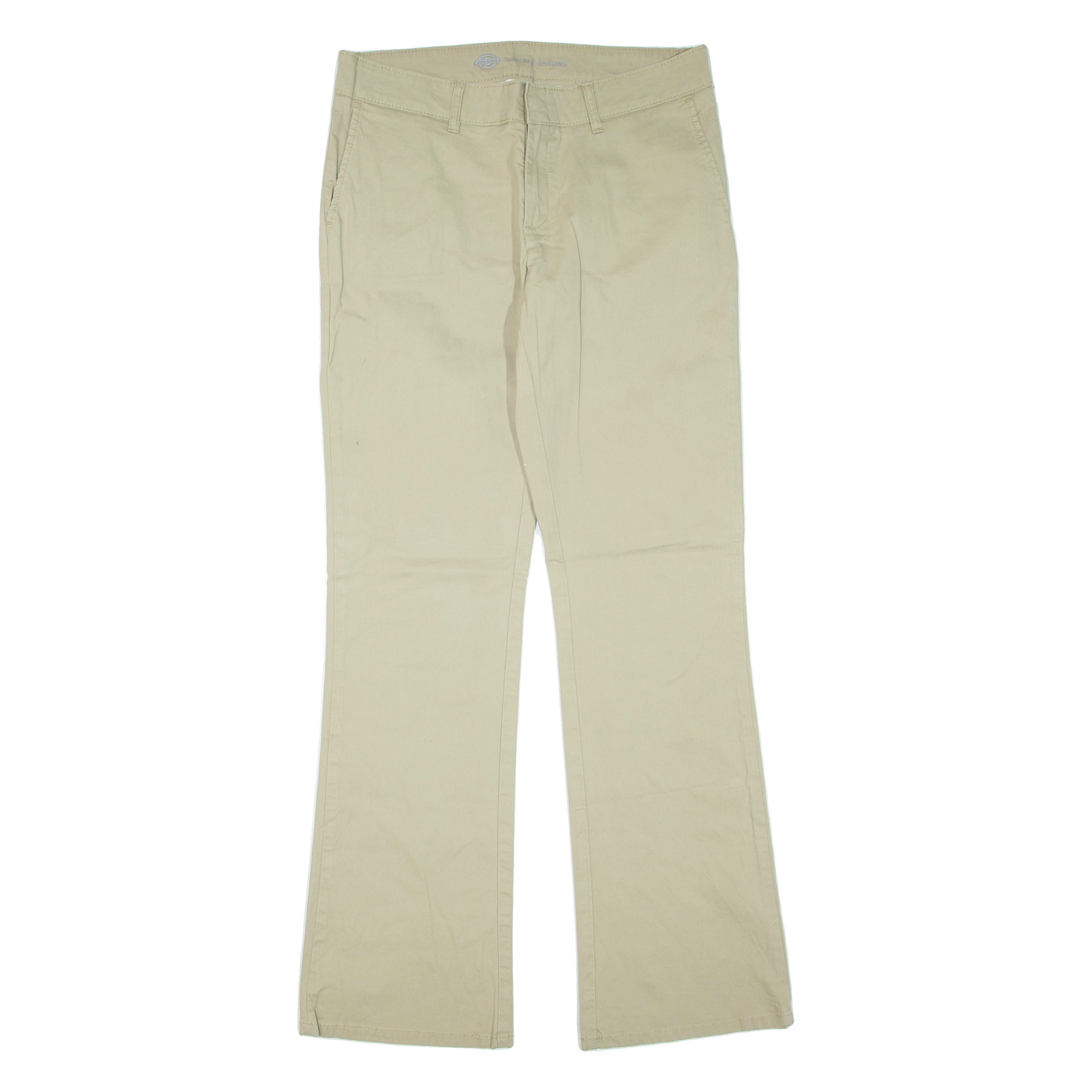DICKIES Womens Trousers Beige Regular Flared W32 L33 Refurbished - N/A refurbished available on Cerqular