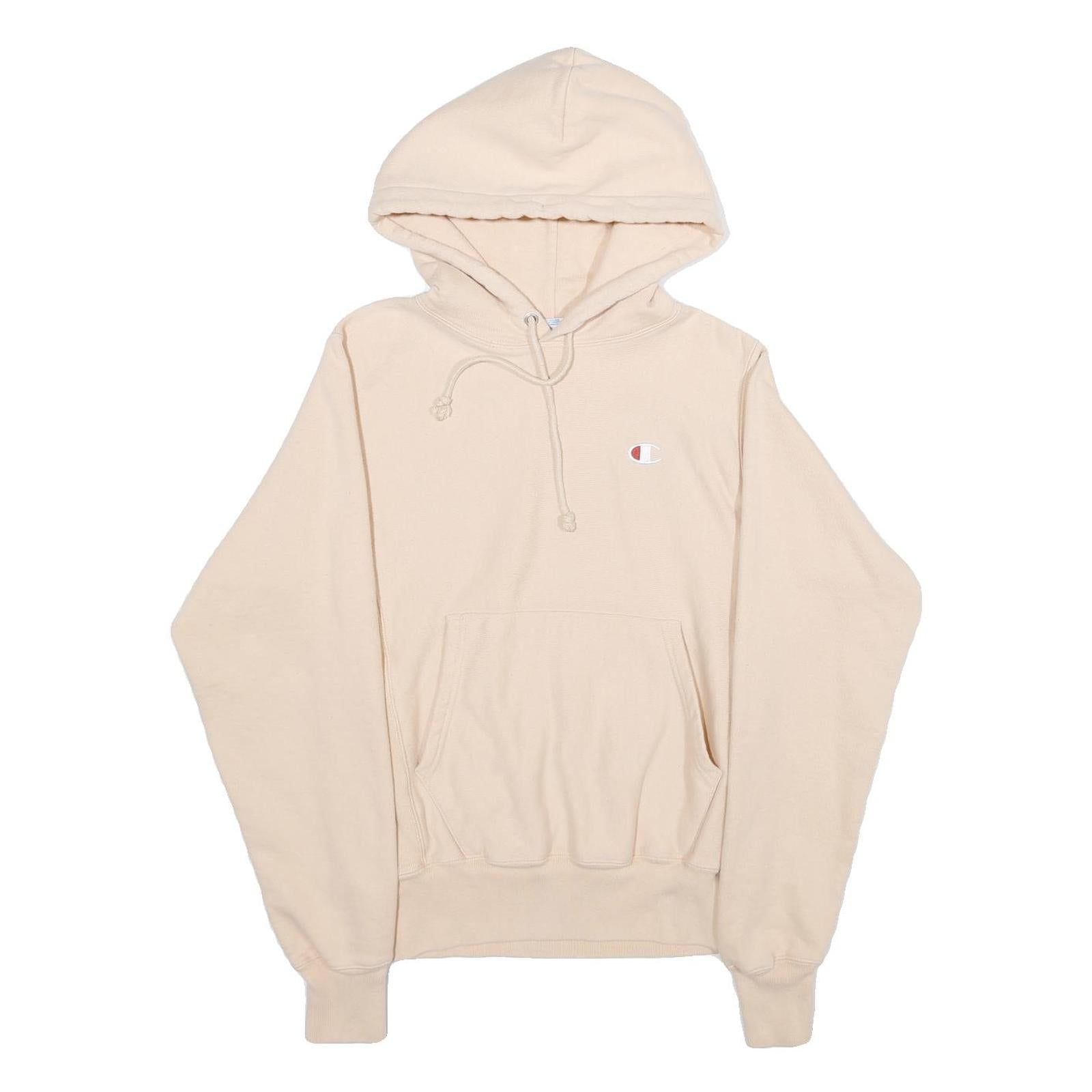 CHAMPION REVERSE WEAVE Mens Beige Hoodie XS Classic Cotton Blend Pullover Refurbished - N/A refurbished available on Cerqular