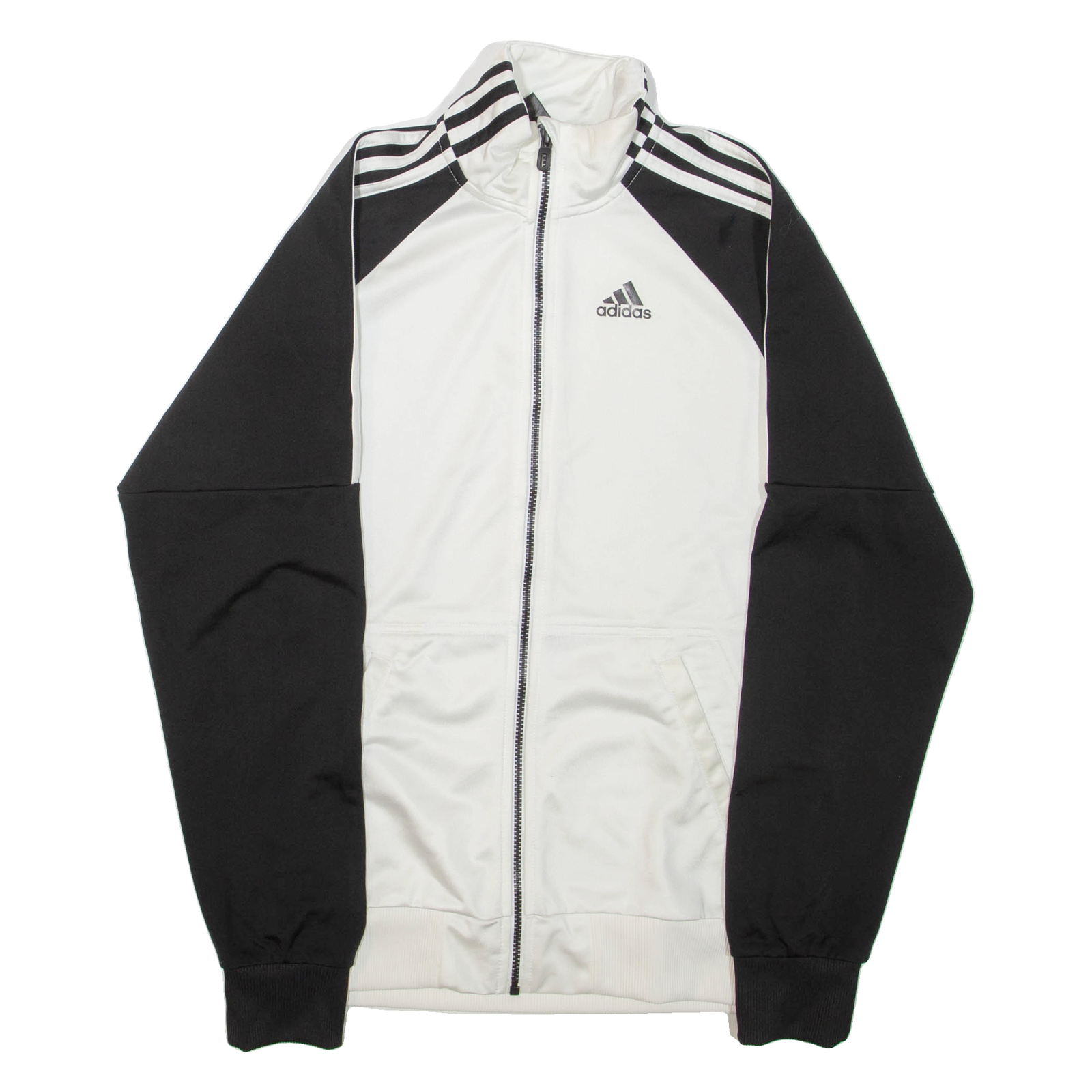 ADIDAS Mens Track Jacket White Colourblock S Refurbished - N/A refurbished available on Cerqular