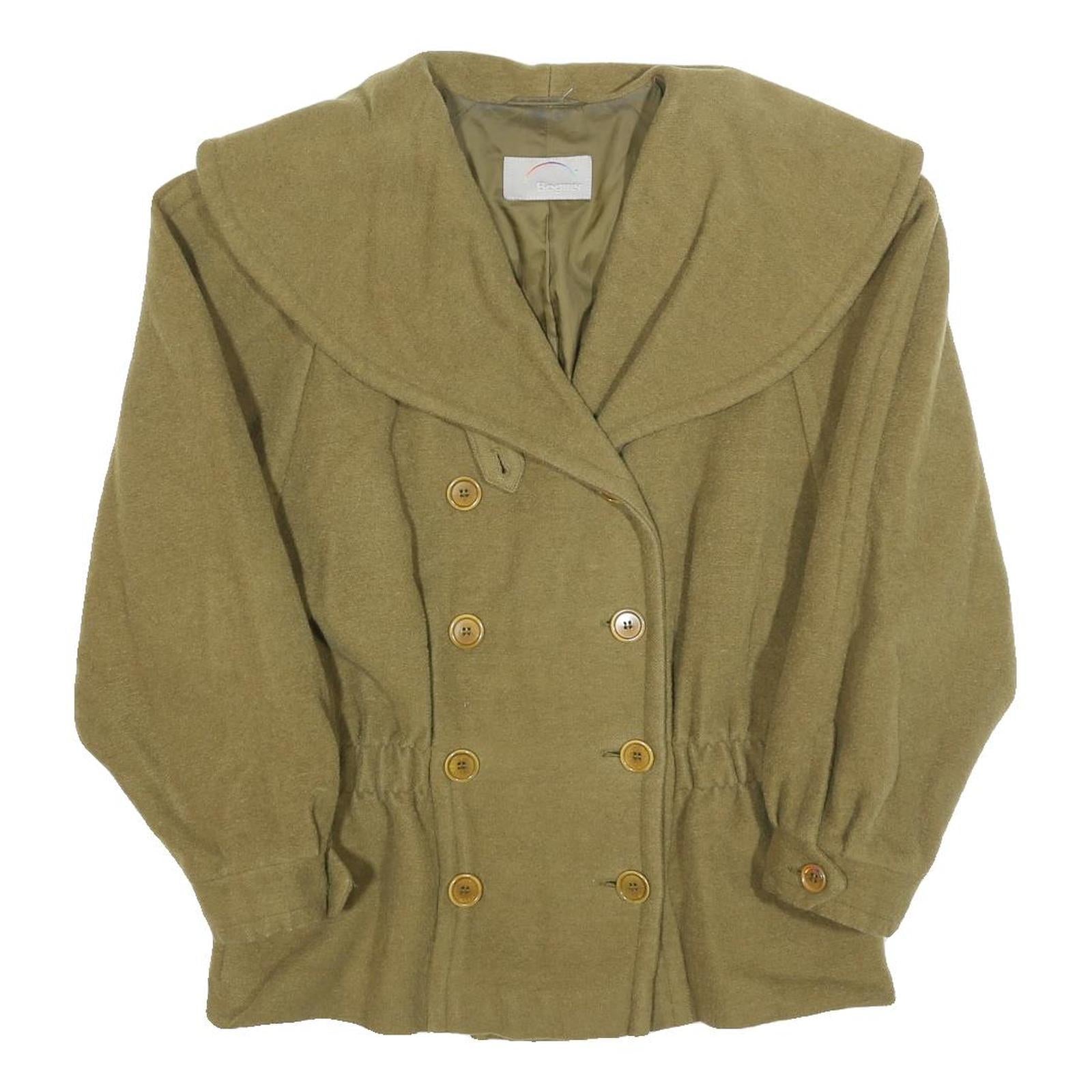 BOGNER Womens Green Button Jacket M Wool Blend Classic Long Sleeve Stylish Refurbished - N/A refurbished available on Cerqular