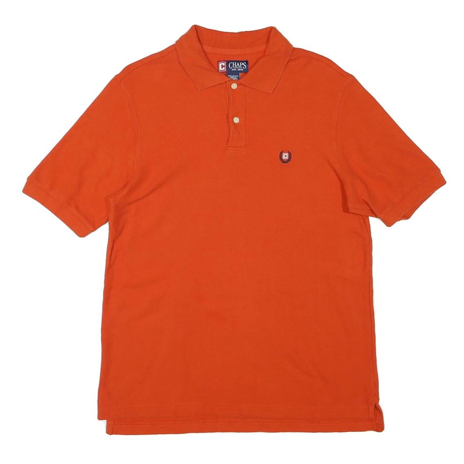 Buy CHAPS Mens Orange Short Sleeve Plain M Cotton Blend Polo Shirt Casual Classic Refurbished - $24.69 CHAPS Mens Orange Short Sleeve Plain M Cotton Blend Polo Shirt Casual Classic Refurbished - N/A refurbished available on Cerqular