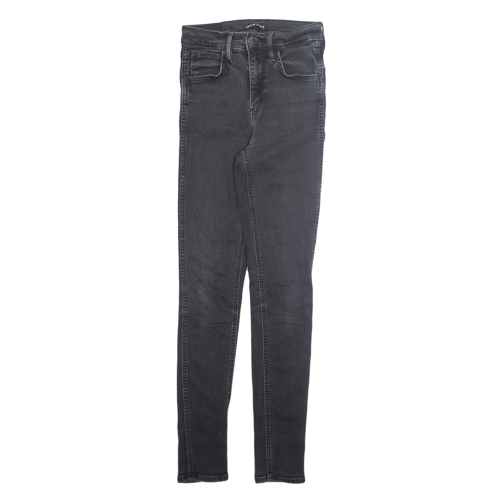 LEVI'S Womens Jeans Grey Regular Skinny W25 L32 Refurbished - N/A refurbished available on Cerqular