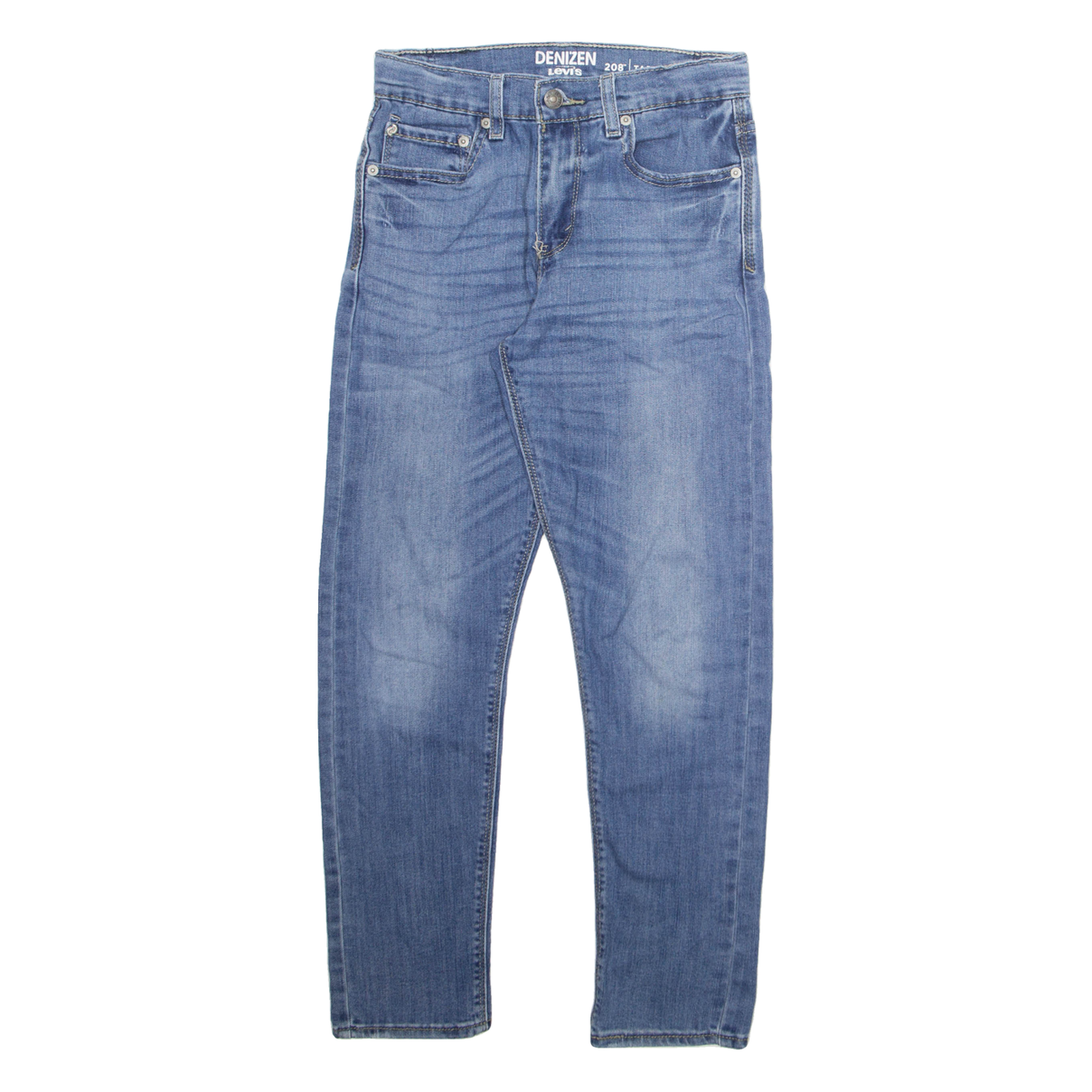 LEVI'S Womens Jeans Blue Regular Tapered Stone Wash W26 L25 Refurbished - N/A refurbished available on Cerqular