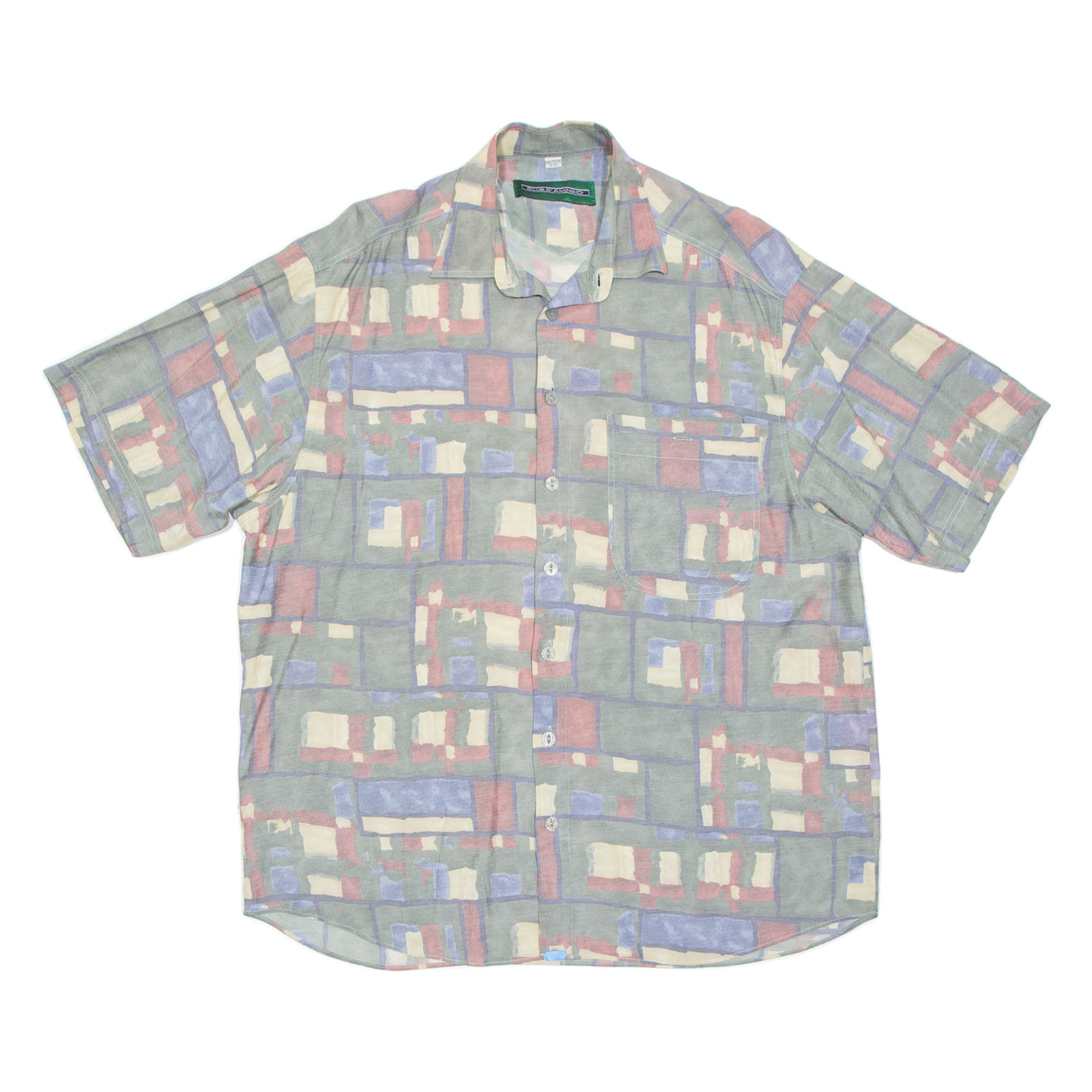 Mens Shirt Green Crazy Pattern L Refurbished - N/A refurbished available on Cerqular