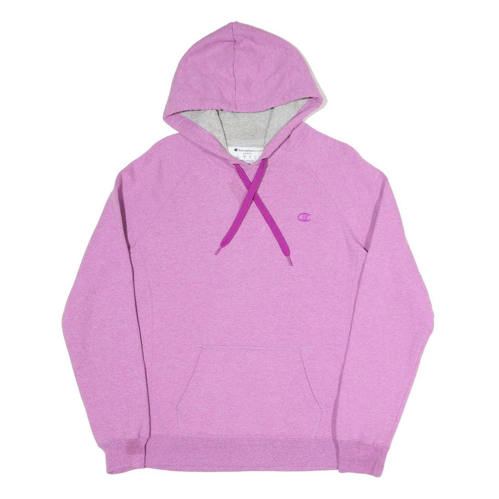 CHAMPION Womens Purple Hoodie L Cotton Blend Pullover L Casual Sweatshirt Refurbished - N/A refurbished available on Cerqular