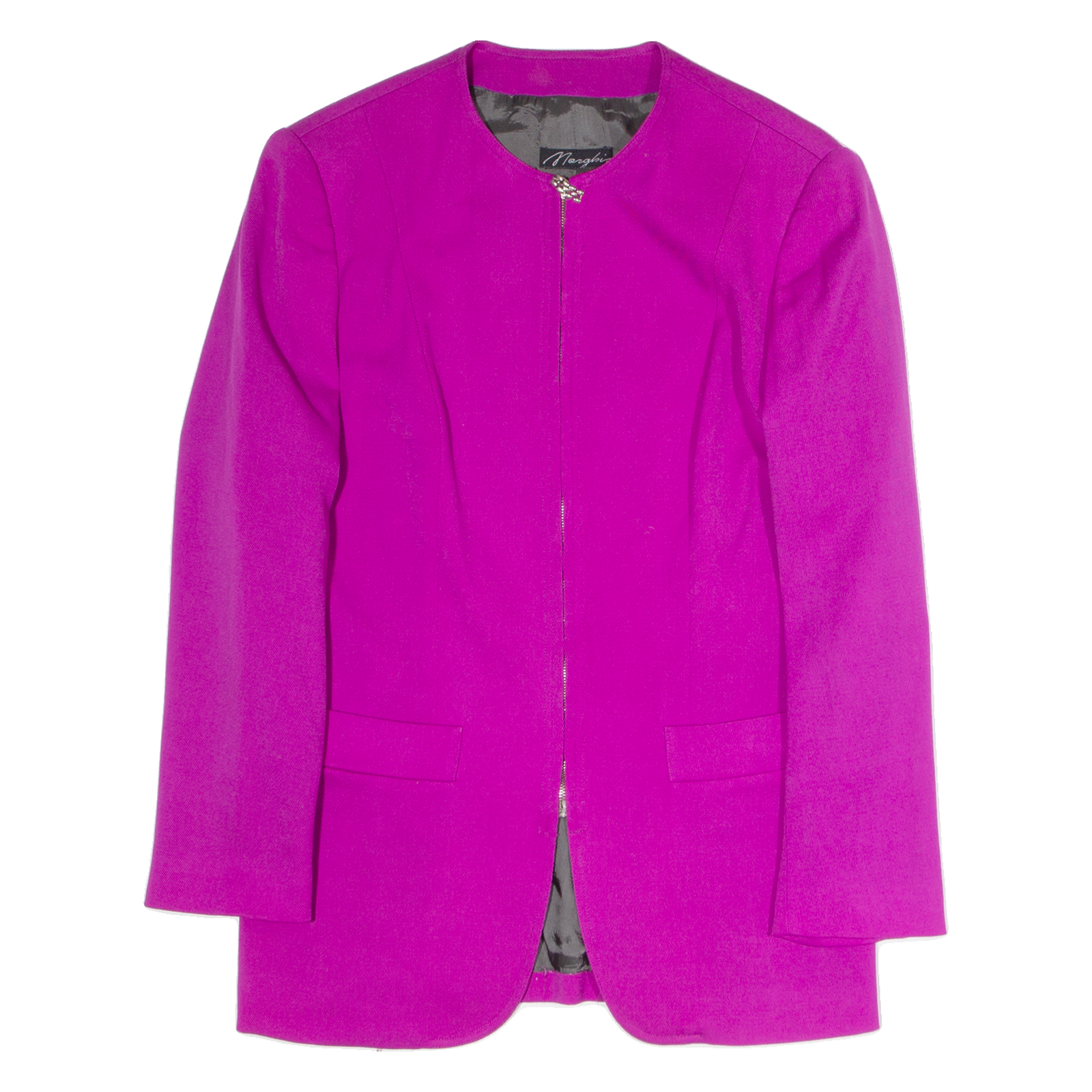 MARGHI Womens Overcoat Jacket Purple Wool M Refurbished - N/A refurbished available on Cerqular