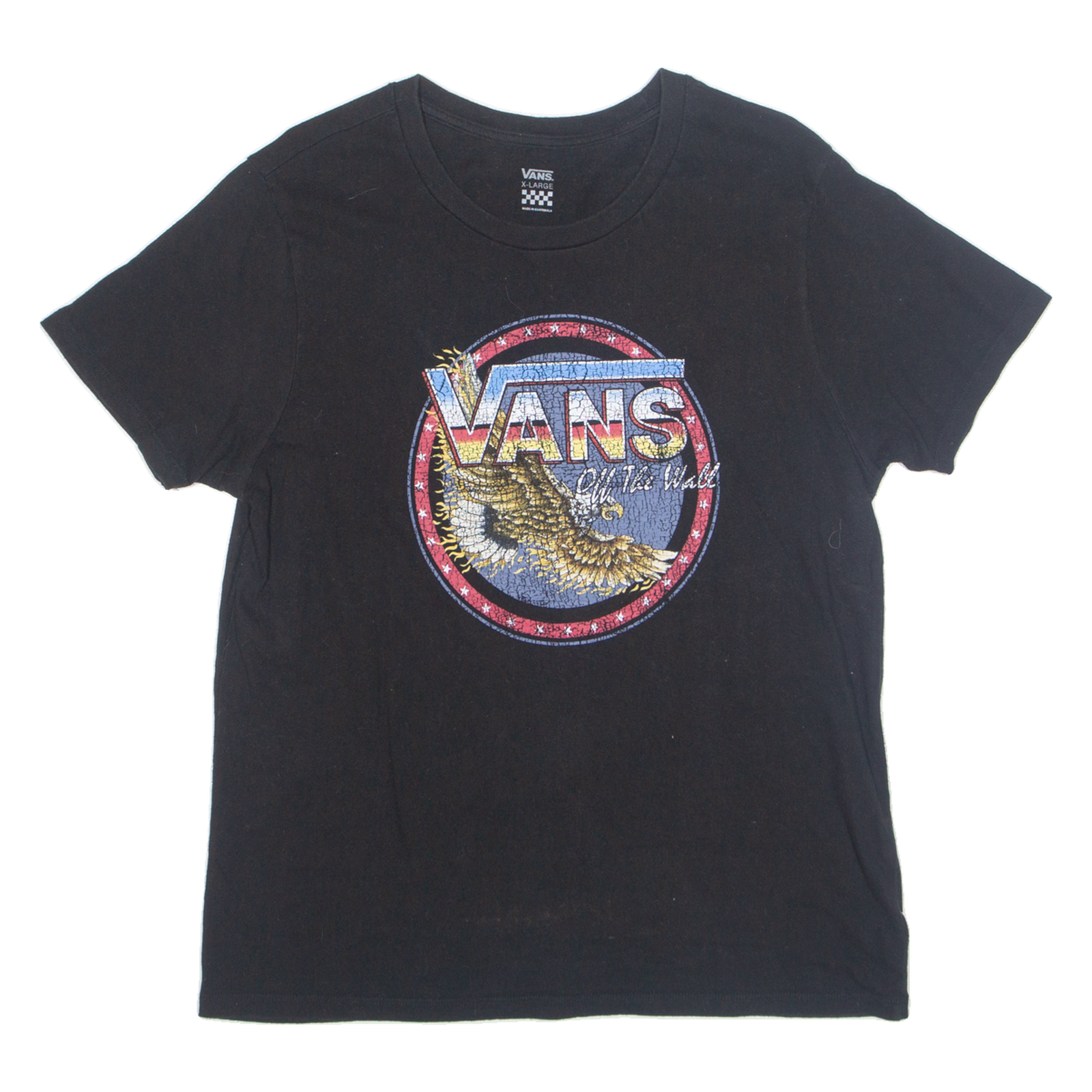 VANS OFF THE WALL Womens T-Shirt Black XL Refurbished - N/A refurbished available on Cerqular