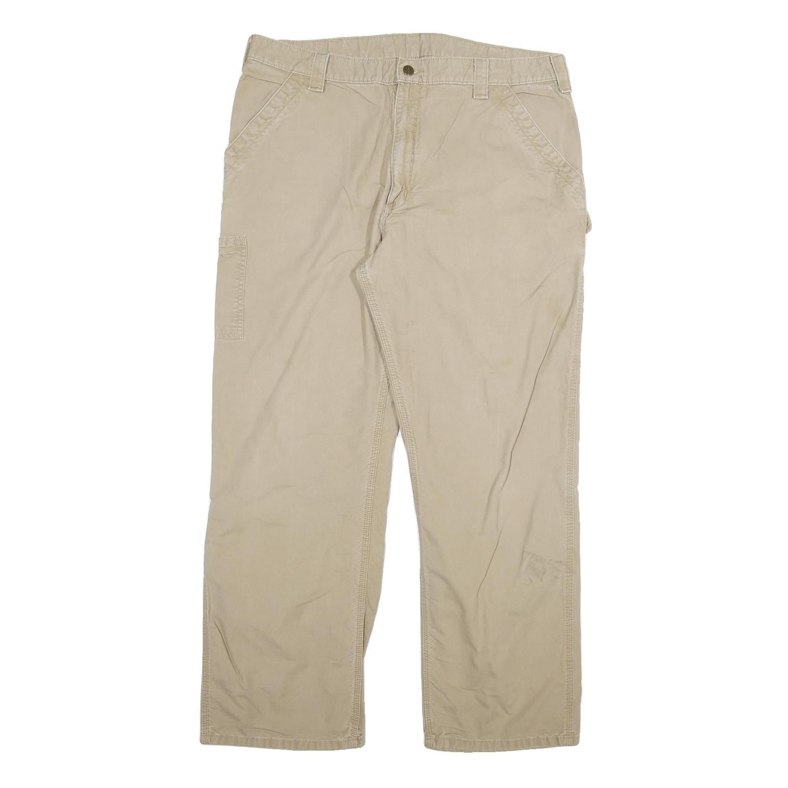 Buy CARHARTT Mens Beige Cotton Blend Regular Fit Straight Leg Trousers W40 L32 Refurbished - $49.39 CARHARTT Mens Beige Cotton Blend Regular Fit Straight Leg Trousers W40 L32 Refurbished - N/A refurbished available on Cerqular