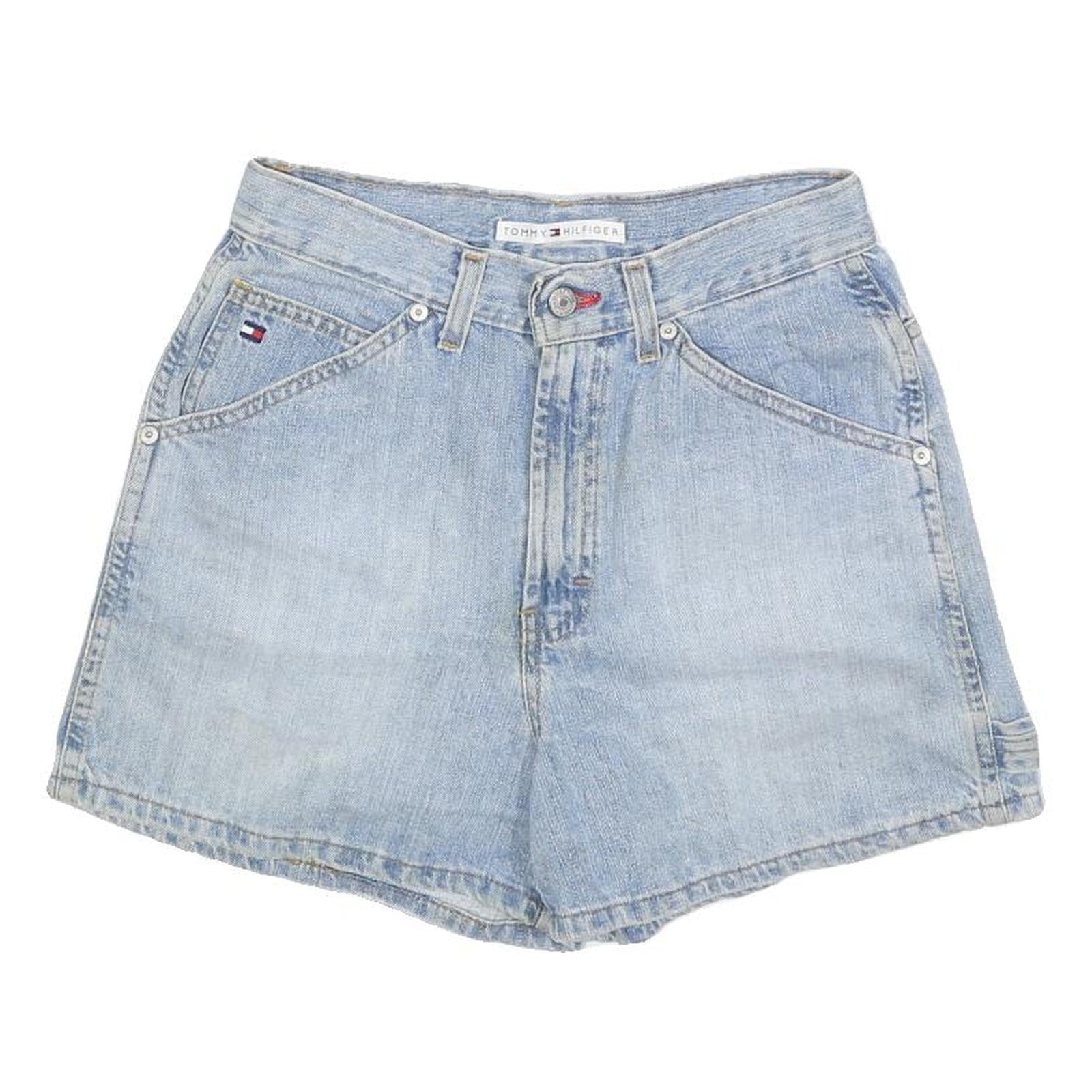 TOMMY HILFIGER Womens Denim Blue Casual Shorts S W27 Classic Fit Refurbished - N/A refurbished available on Cerqular