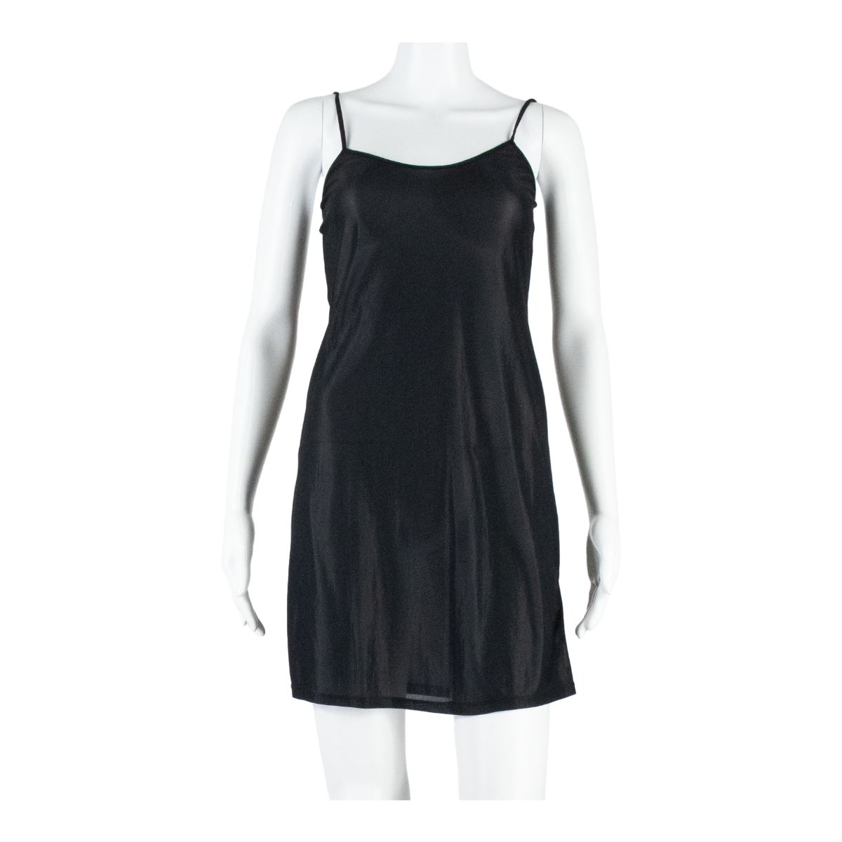 WHISTLES Womens Slip Dress Black Nylon Sleeveless Knee Length UK 10 Refurbished - N/A refurbished available on Cerqular
