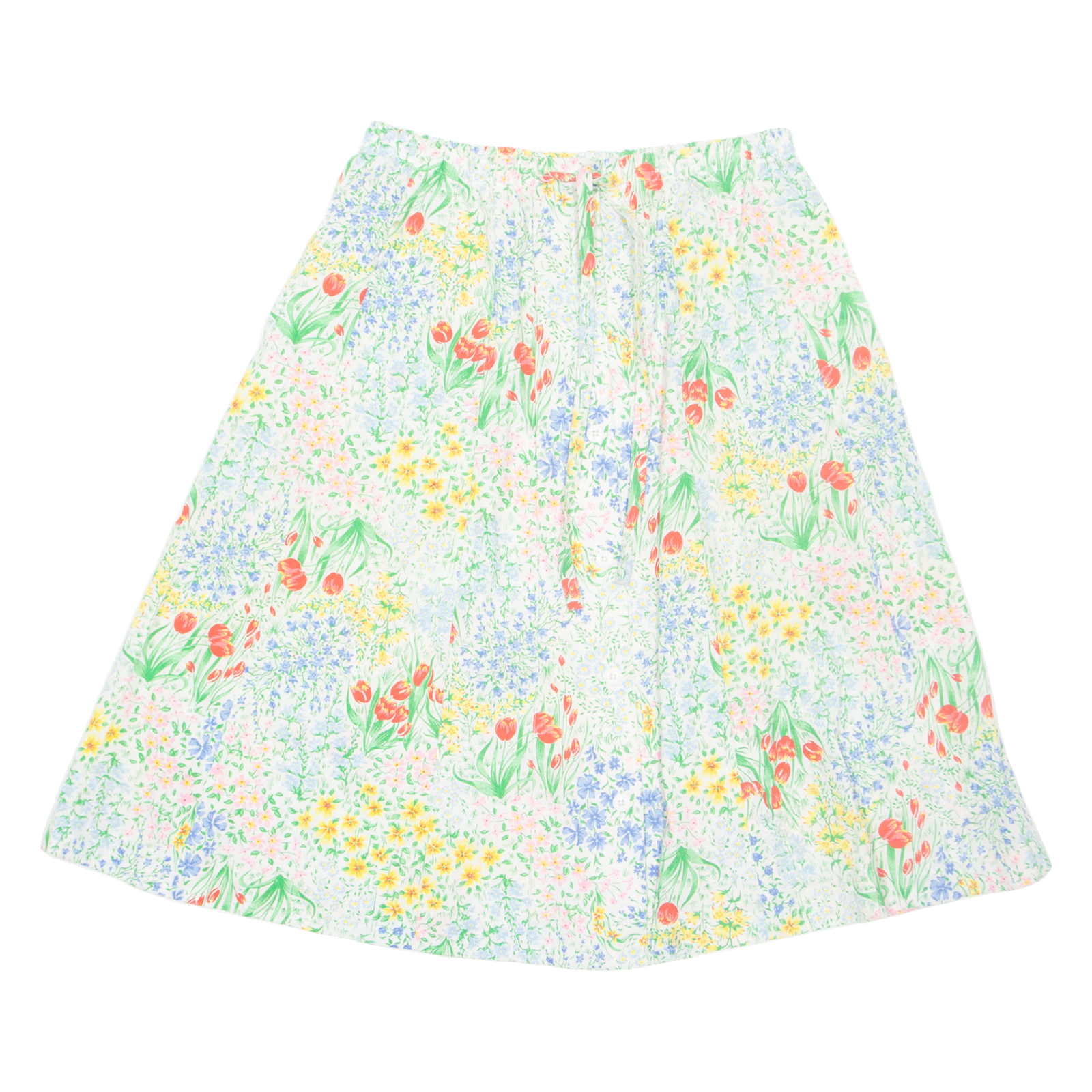 HUNTER Womens A-Line Skirt Cream Midi 90s Floral M Refurbished - N/A refurbished available on Cerqular