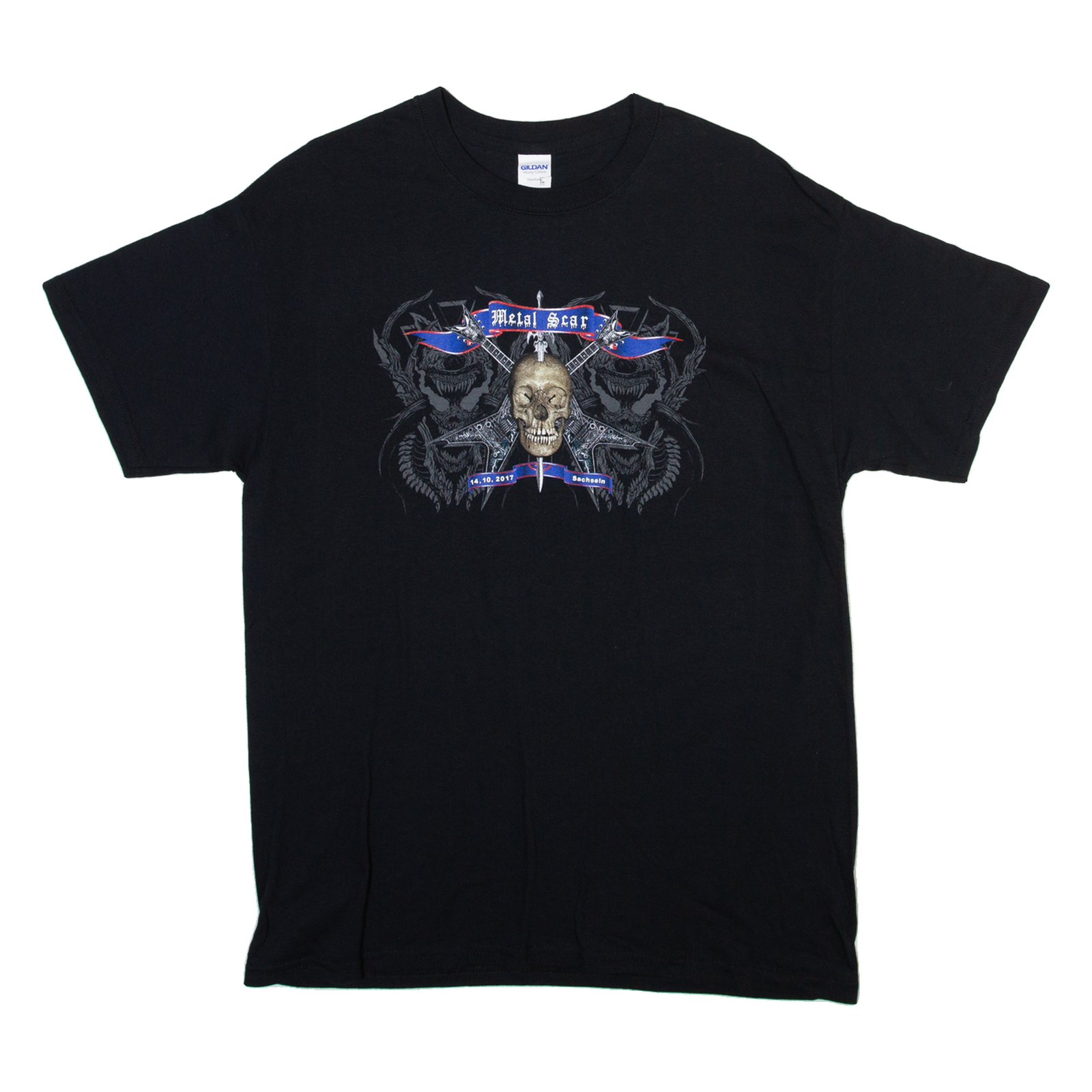 GILDAN Metal Scar Mens Band T-Shirt Black L Refurbished - N/A refurbished available on Cerqular