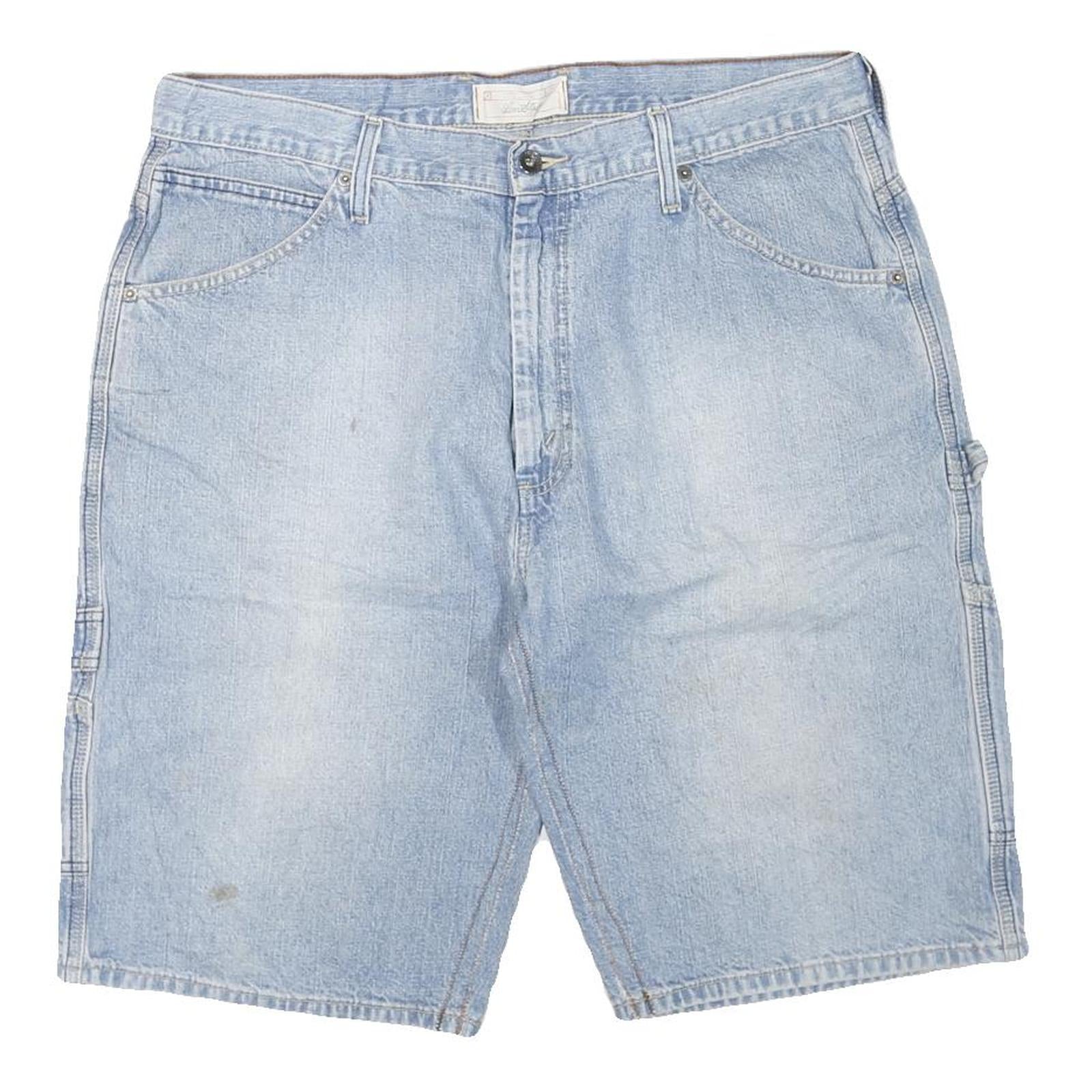 LEVI'S Womens Denim Blue Cargo Shorts L W36 Casual Cotton Blend Refurbished - N/A refurbished available on Cerqular
