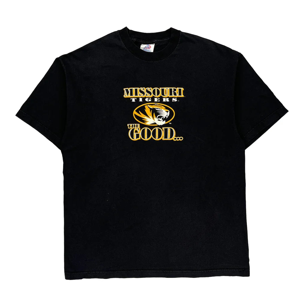 Tri-Lake Inc Ncaa T-Shirt - XL Black Cotton Refurbished - Thrifted (note: this is a term often used to describe second- refurbished available on Cerqular