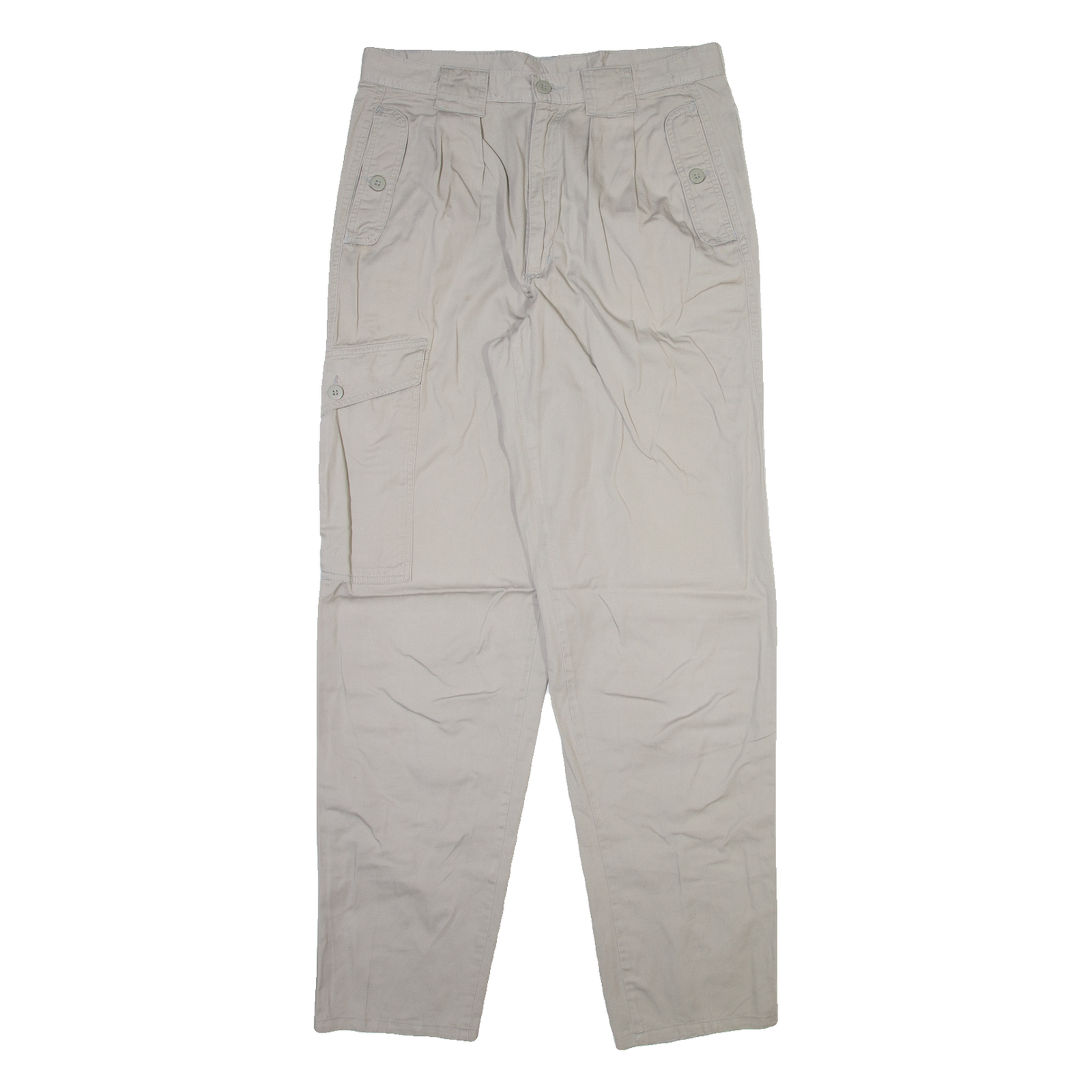 RIFLE Mens Trousers Grey Regular Tapered W32 L32 Refurbished - N/A refurbished available on Cerqular