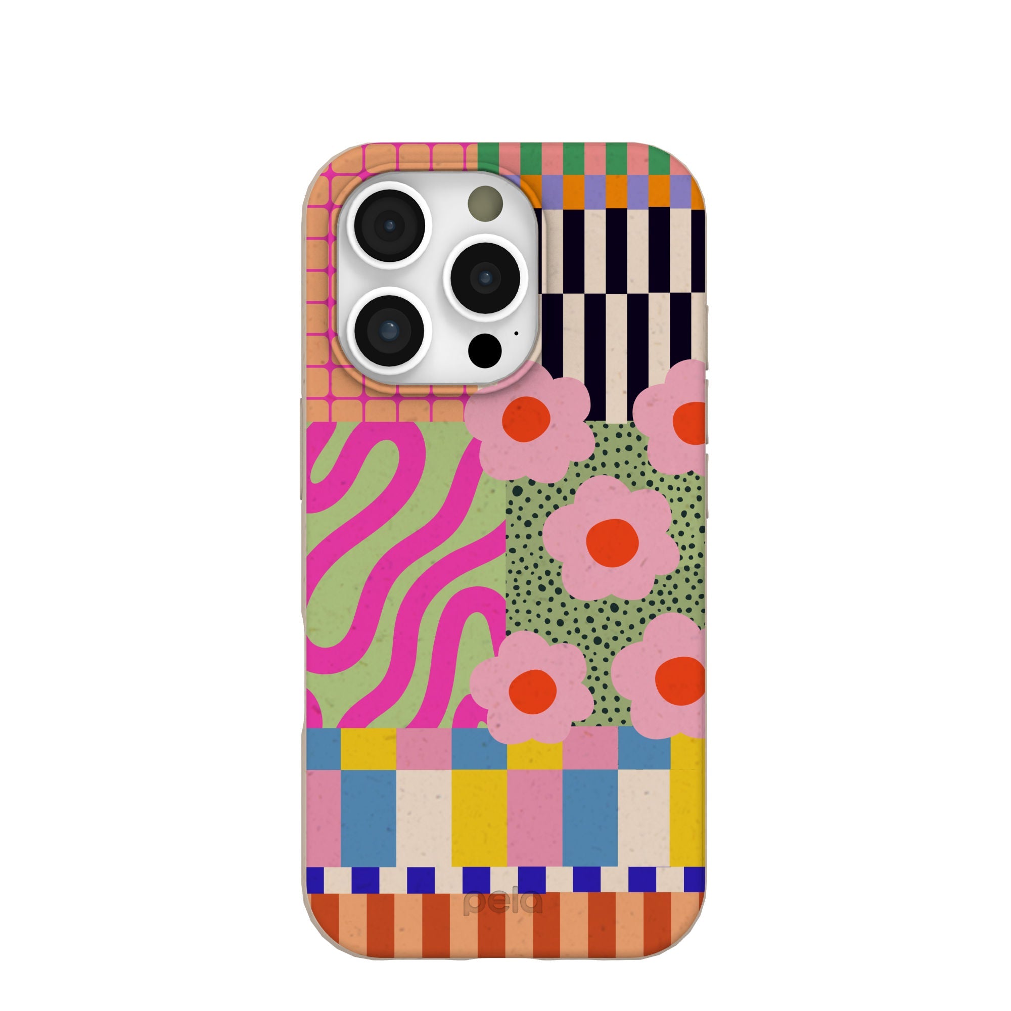 Seashell Abstract Cake iPhone 16 Pro Case Refurbished - Pela Case refurbished available on Cerqular