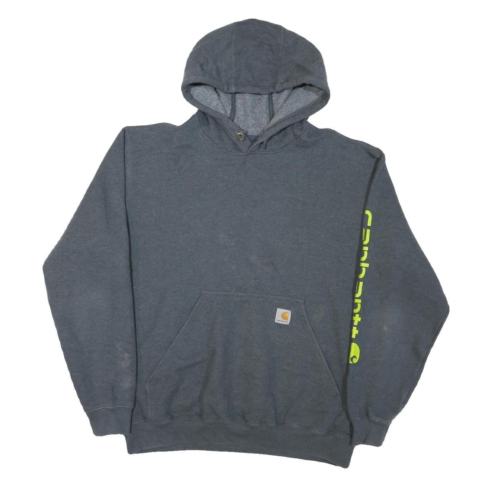 CARHARTT Mens Grey Hoodie L Hooded Sweatshirt Cotton Blend Casual Refurbished - N/A refurbished available on Cerqular