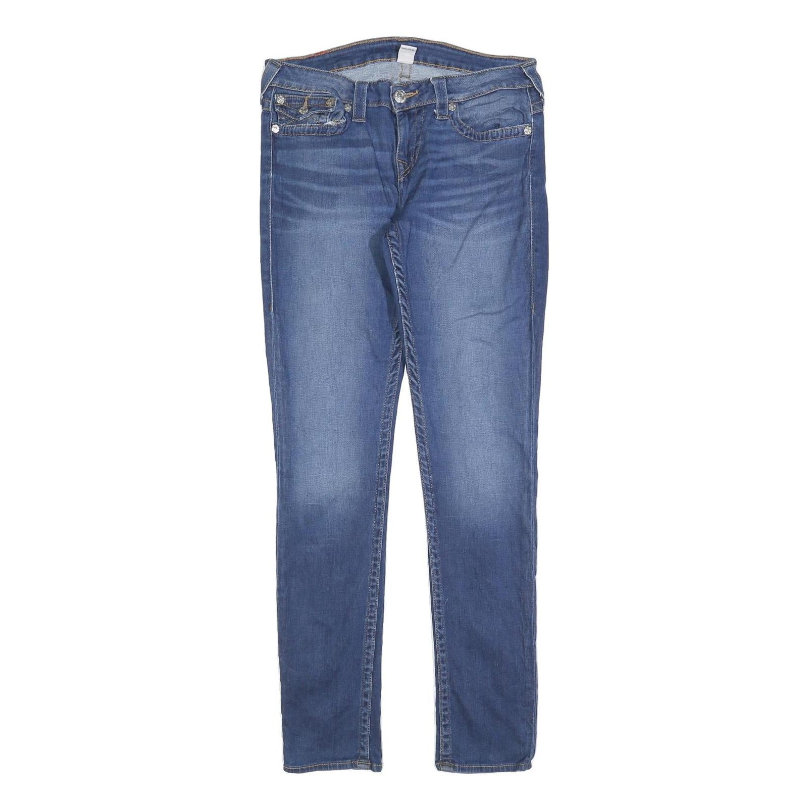 TRUE RELIGION Womens Jeans Blue Slim Skinny Denim Medium W32 L32 Classic Zip Refurbished - N/A refurbished available on Cerqular